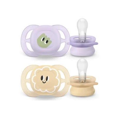 Phillips Avent Ultra Start Pacifier 0-2 M Girl, 2 Units