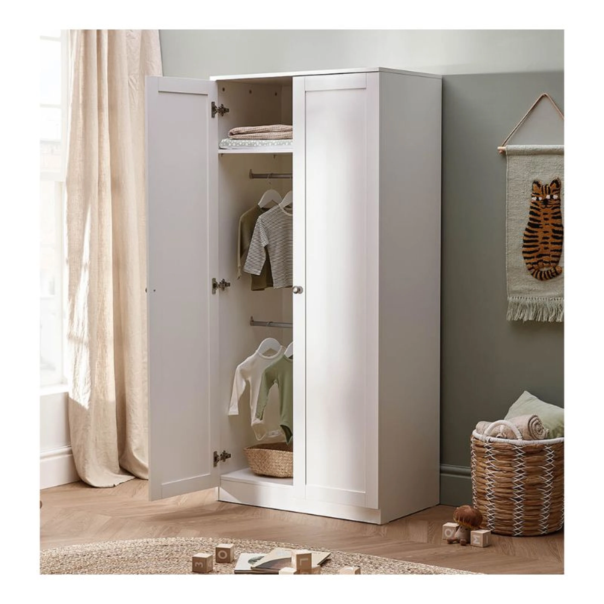 Silver Cross Bromley Wardrobe White