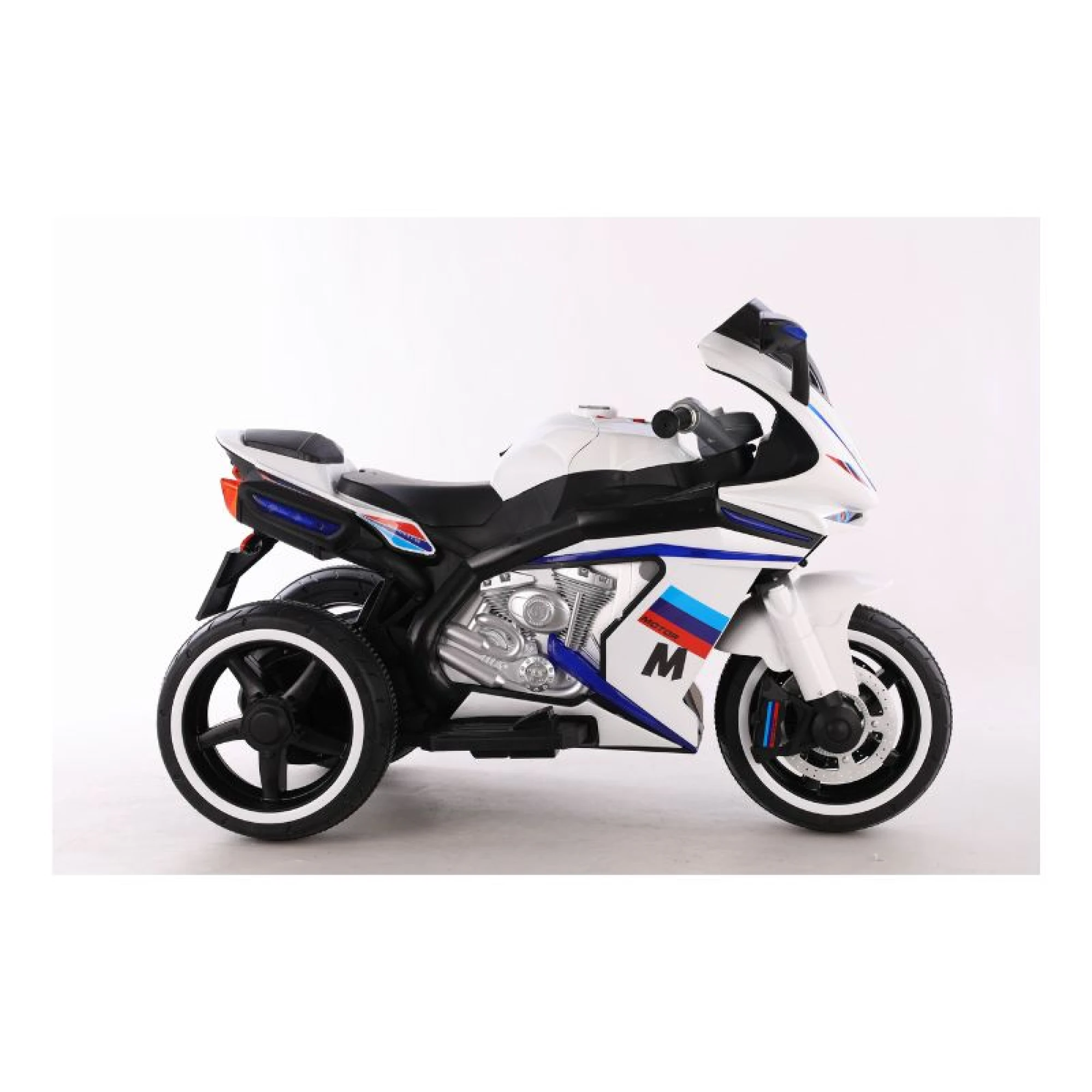 M Electric Bike For Kids 3Wheels 12V - White