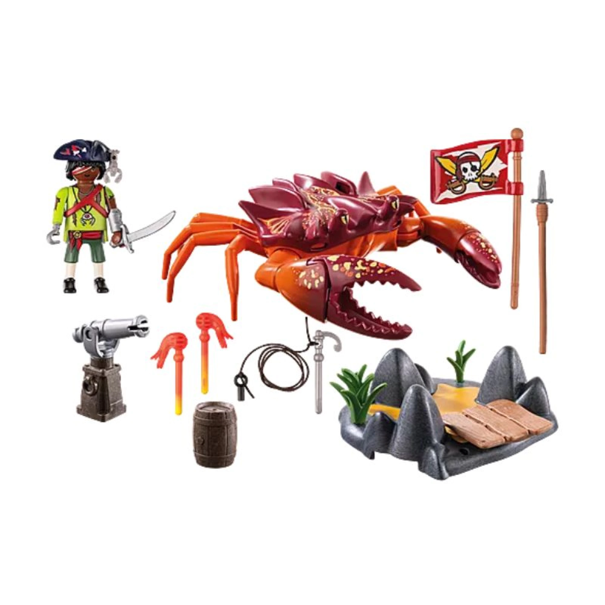 Playmobil Battle against the Giant Crab