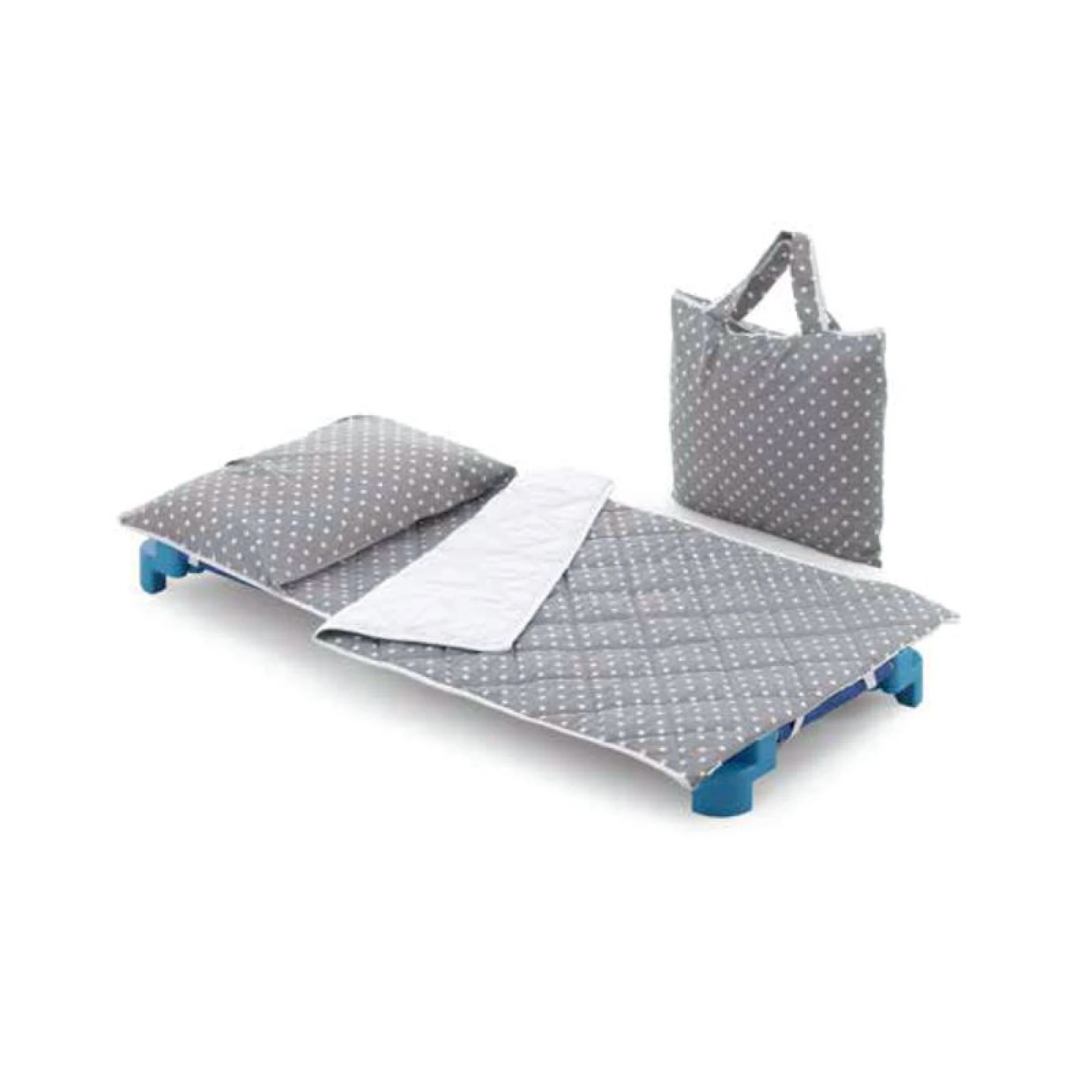 Italbaby Set For Kindergarten Pois for Stackable Cot - Dove Grey