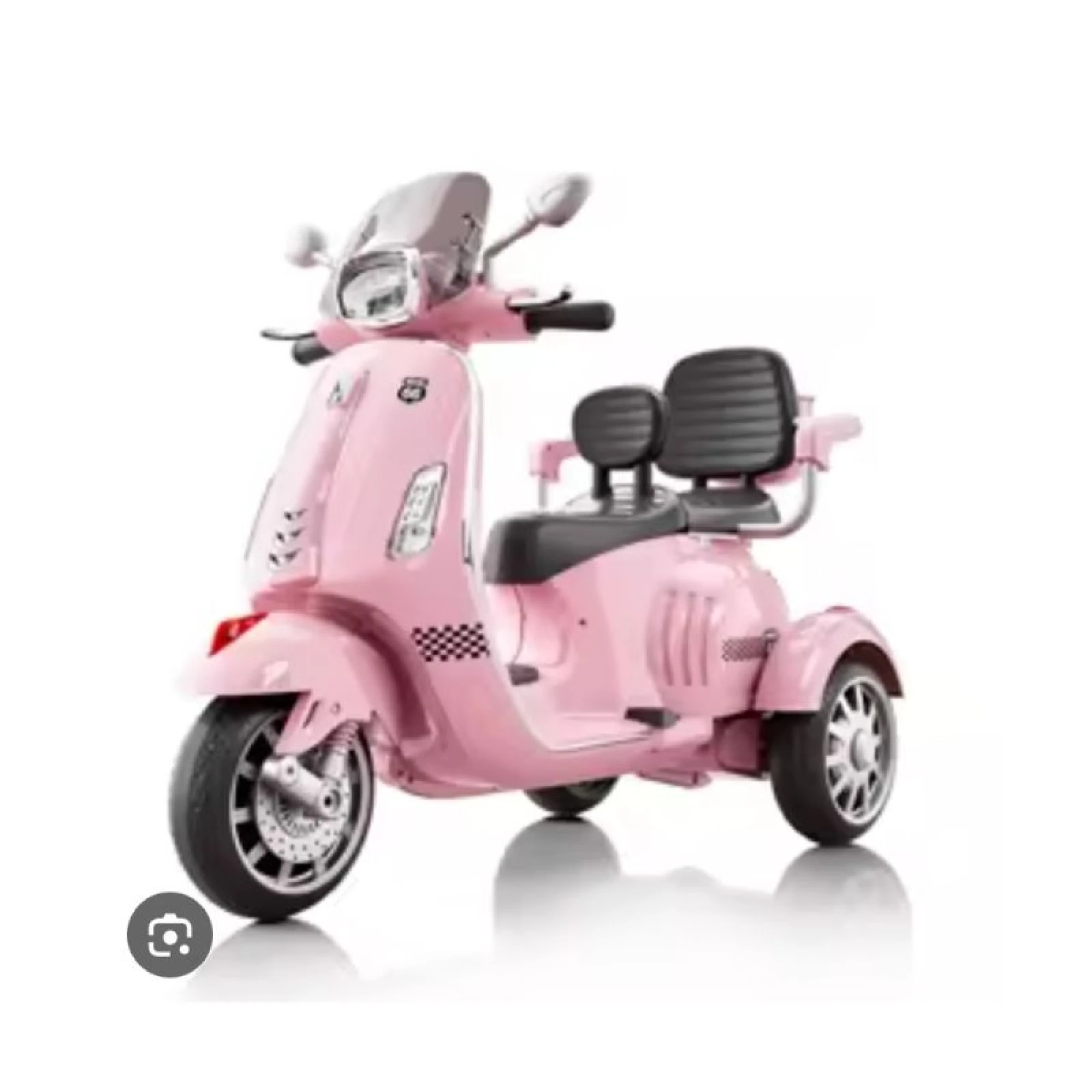 Vespa Electric Motorcycle 3wheels 12V – Pink