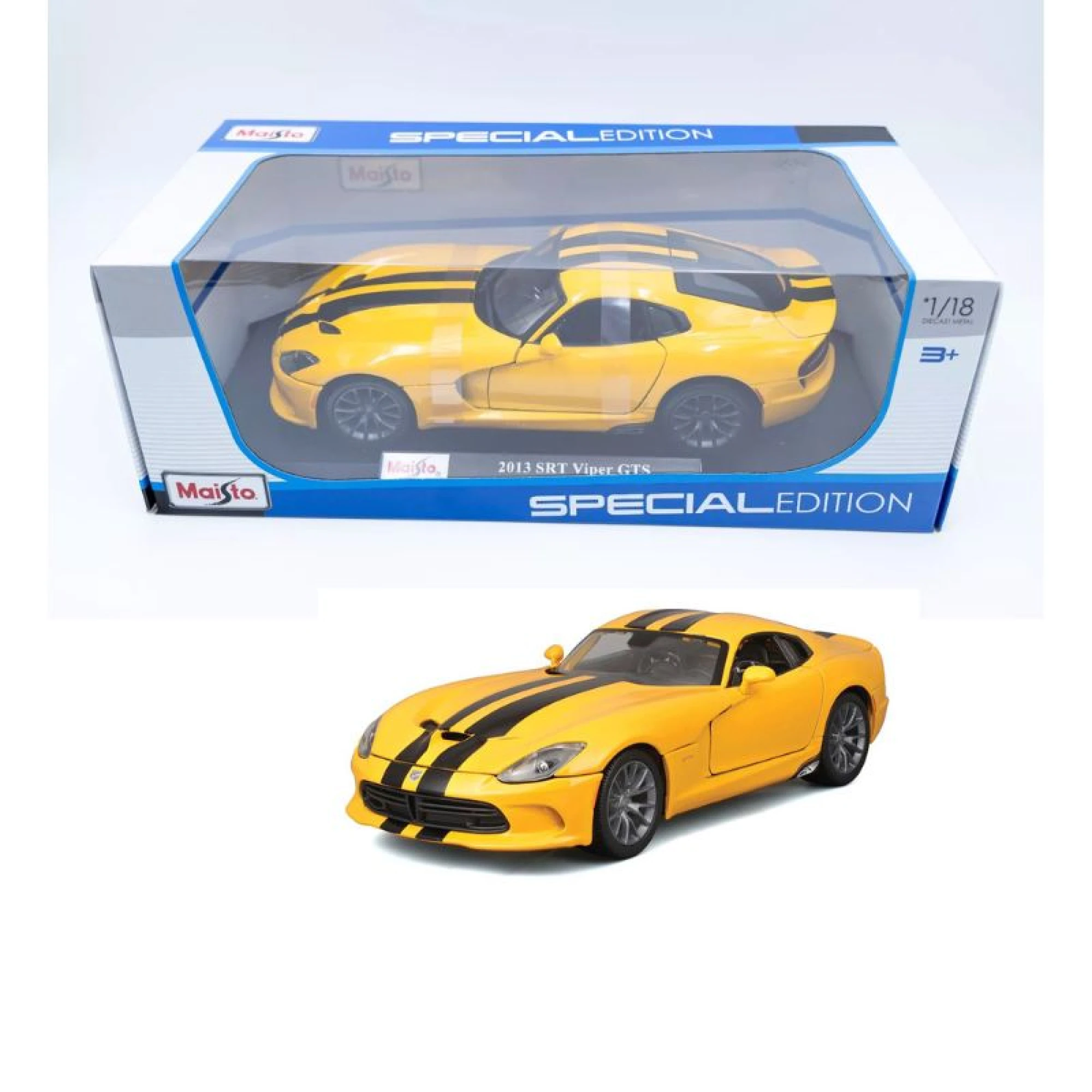 Maisto 2013 SRT Viper GTS 1:18 - Yellow