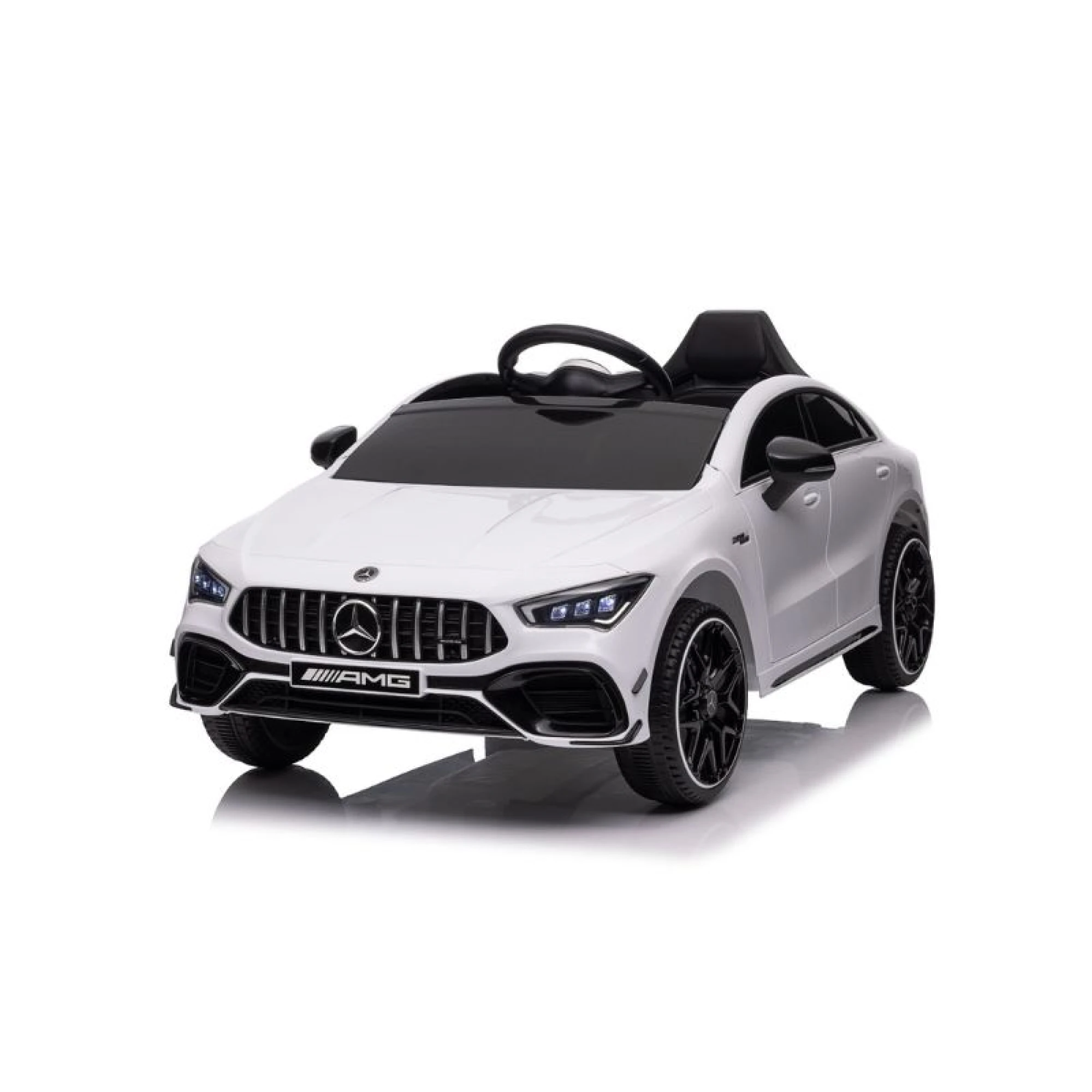 Licenced Mercedes Amg Electric Car for Kids 12V - White