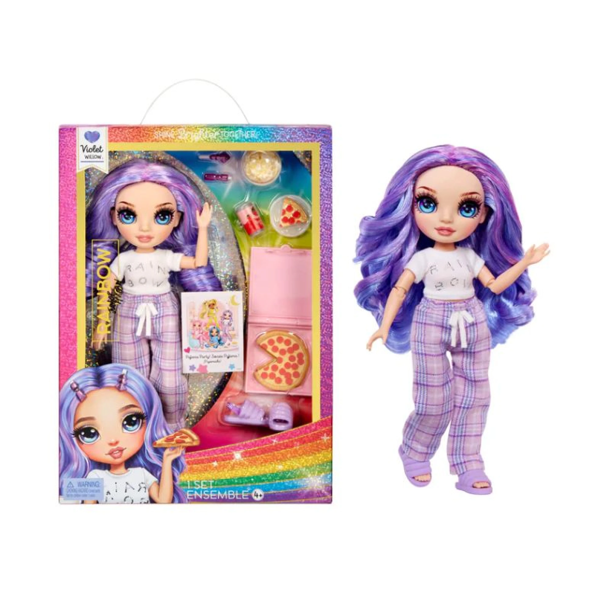 Rainbow High Junior High PJ Party Fashion Doll Violet (Purple)
