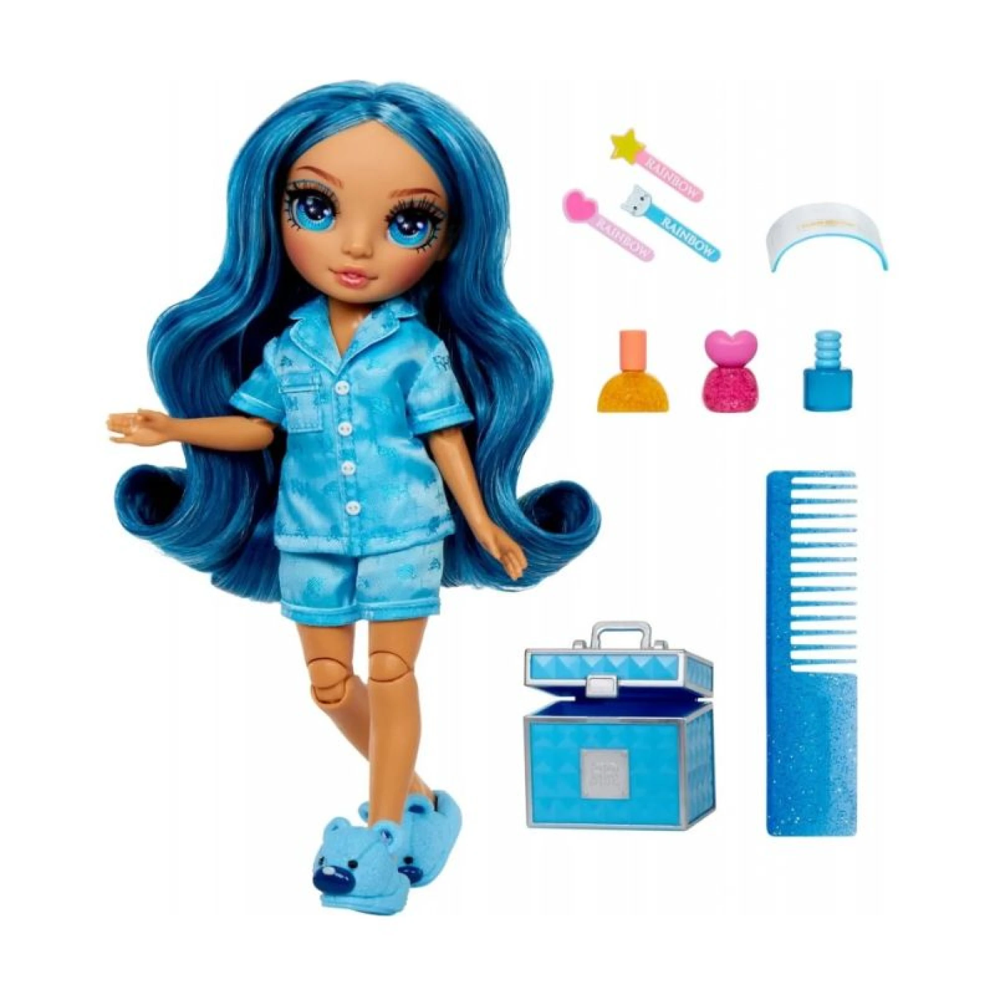 Rainbow High Junior High PJ Party Fashion Doll Skyler Blue