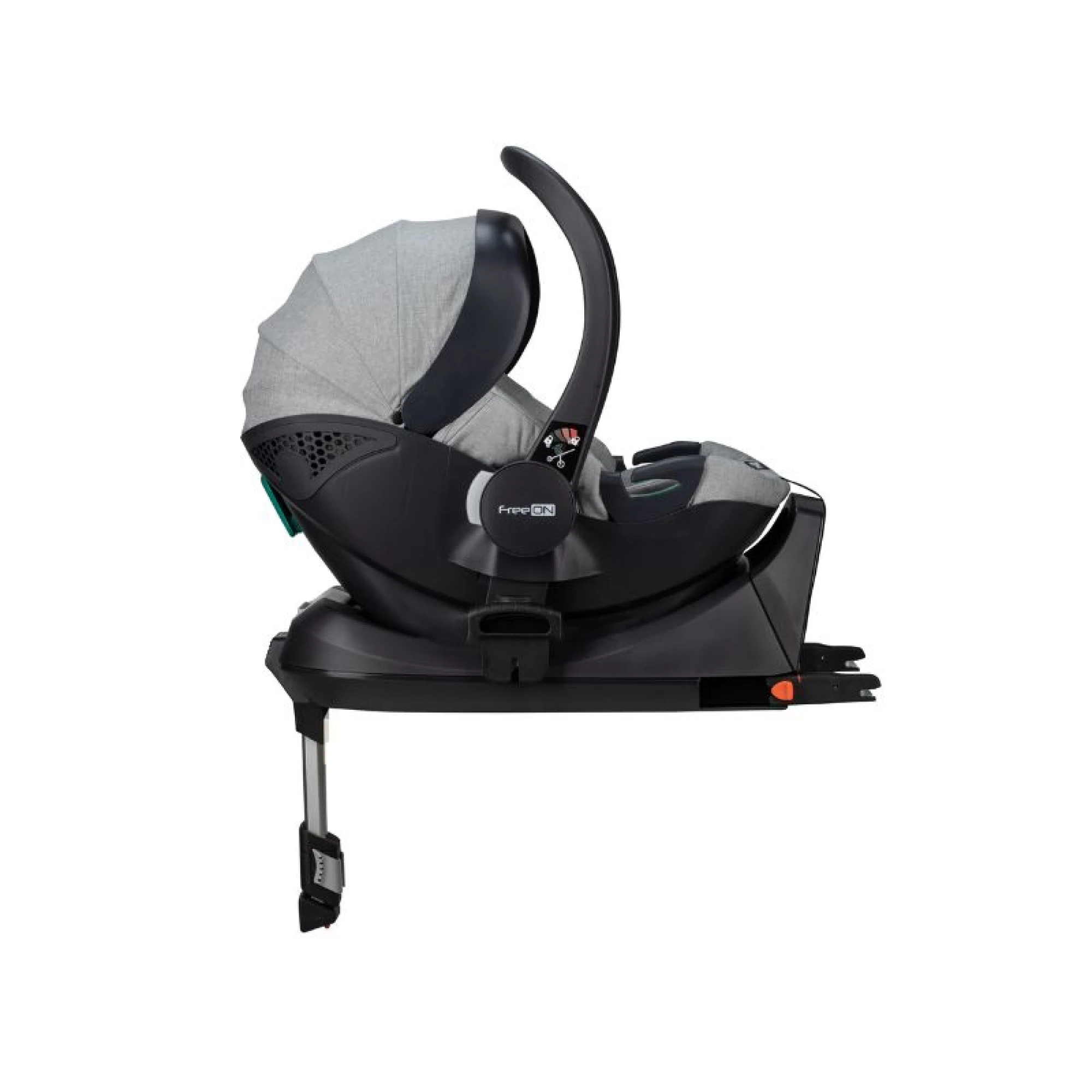 FreeOn Stroller Travel System, 4 in 1, Zen Deluxe, light gray