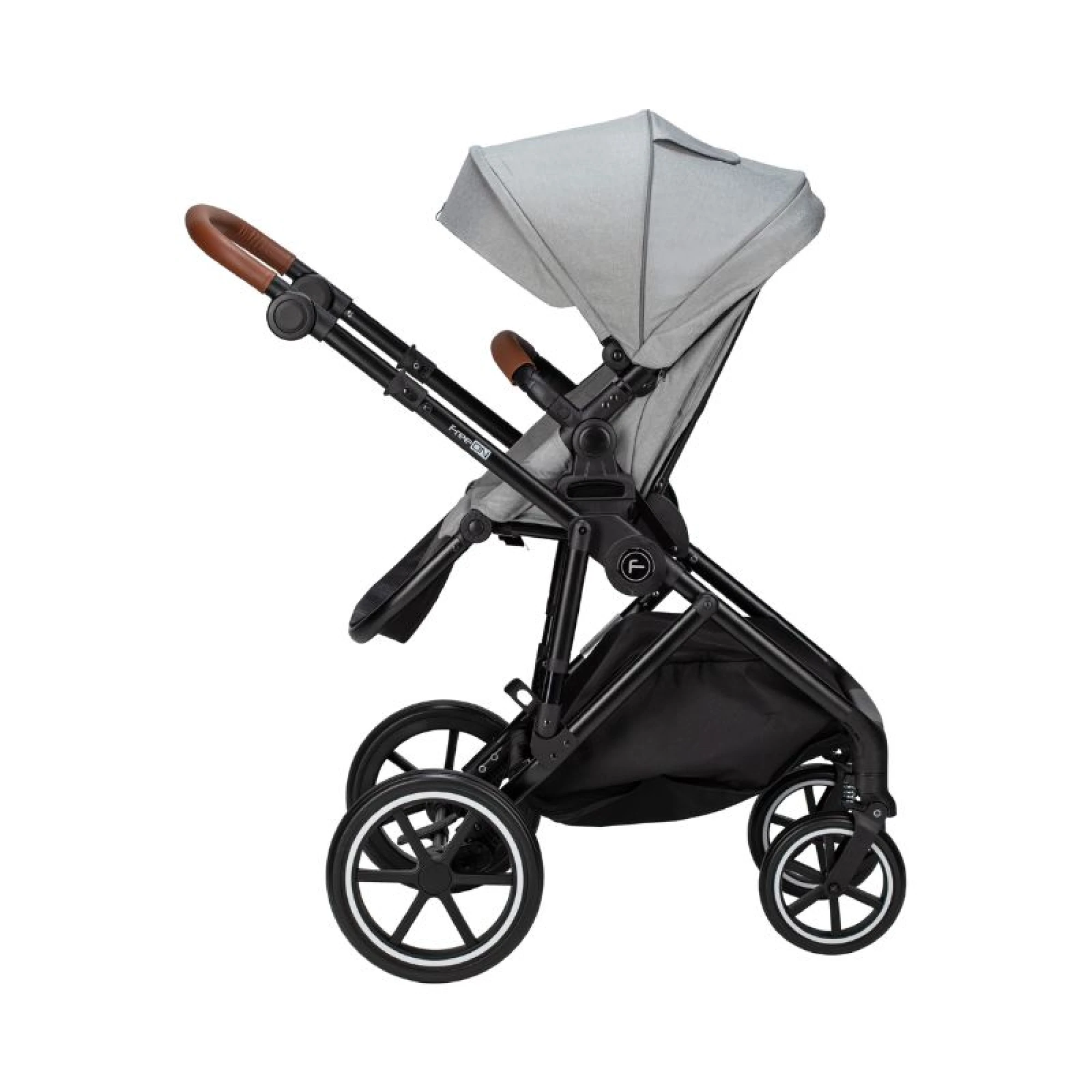 FreeOn Stroller Travel System, 4 in 1, Zen Deluxe, light gray