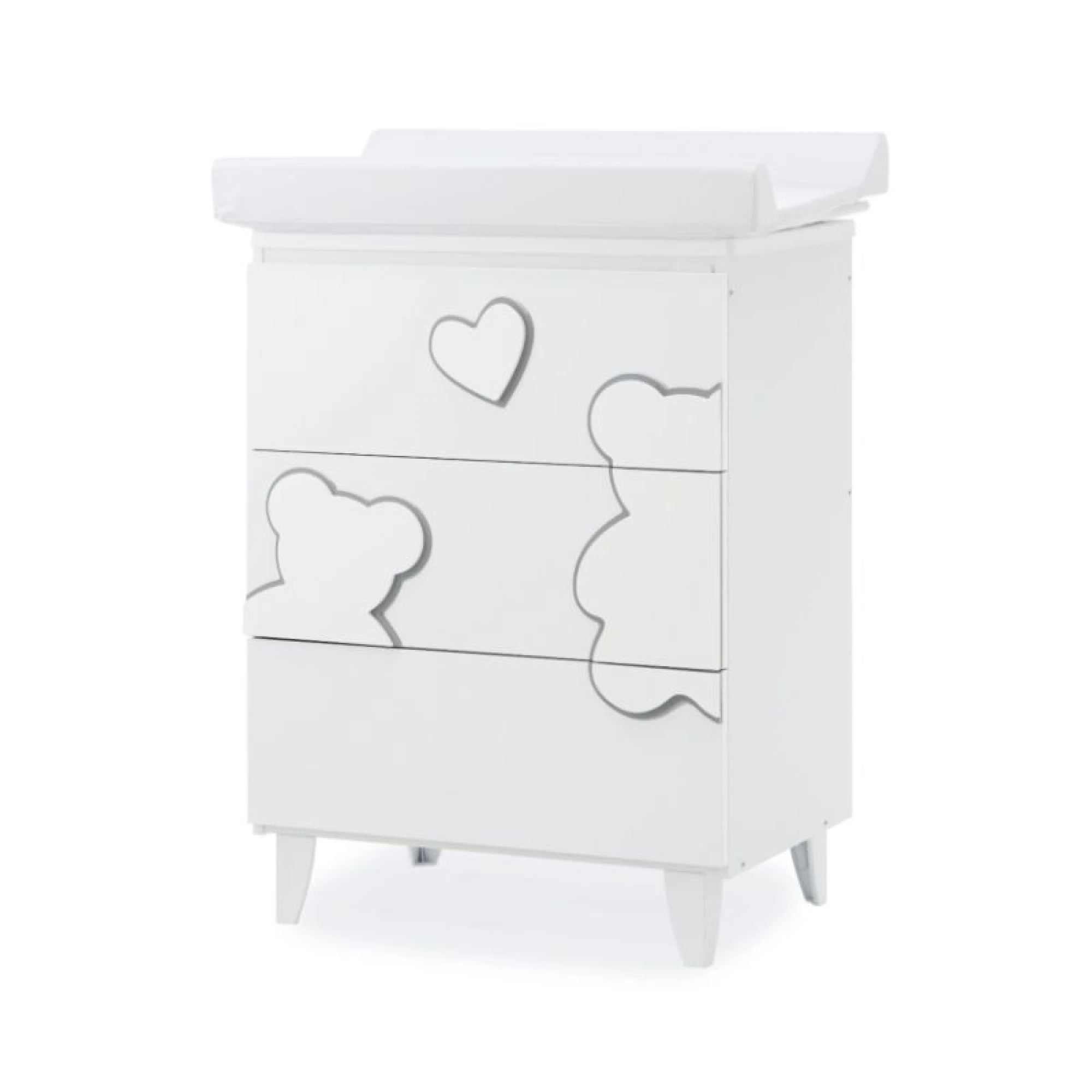 Italbaby Matisse Three Drawer Bath White
