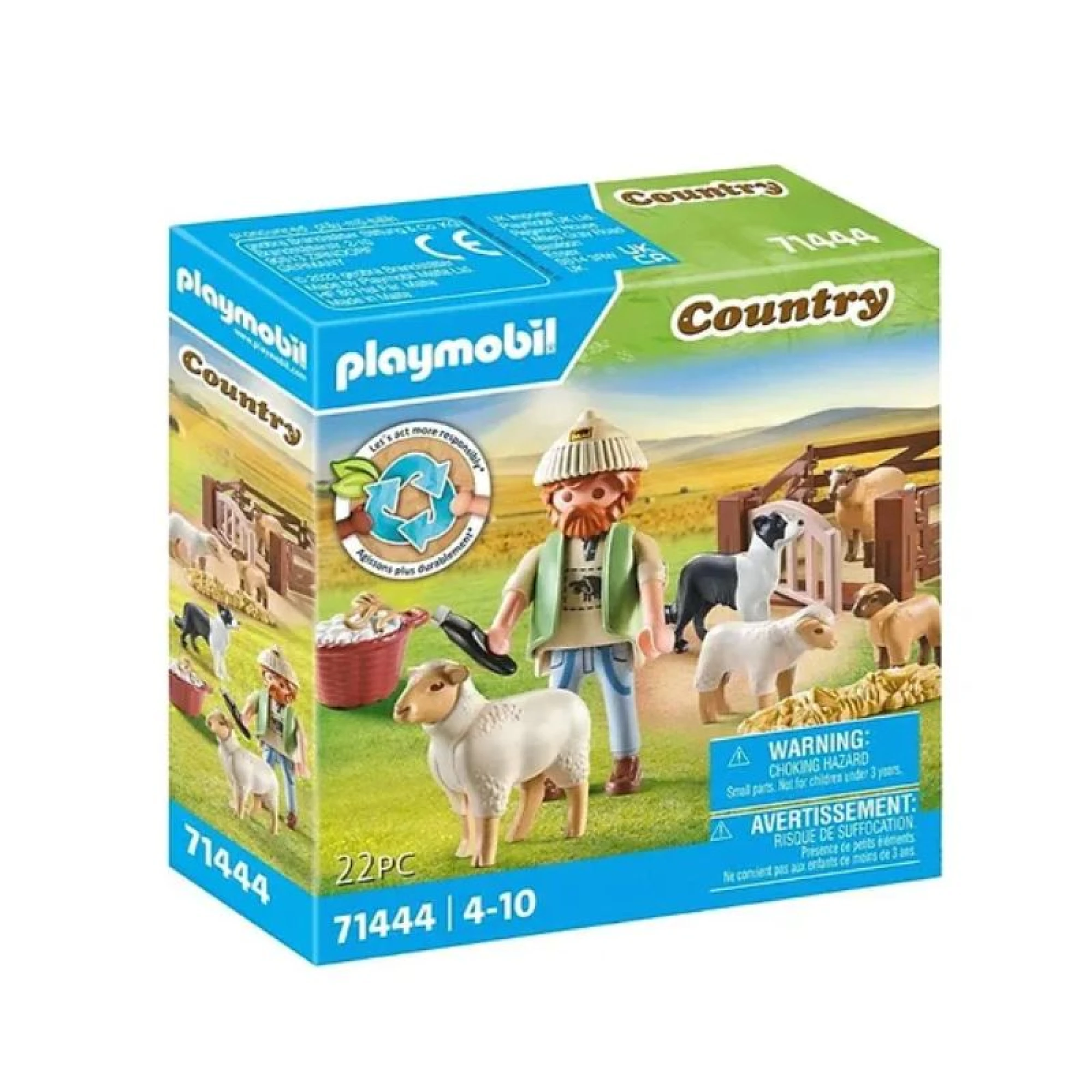 Playmobil Young Shepherd with flock of sheep
