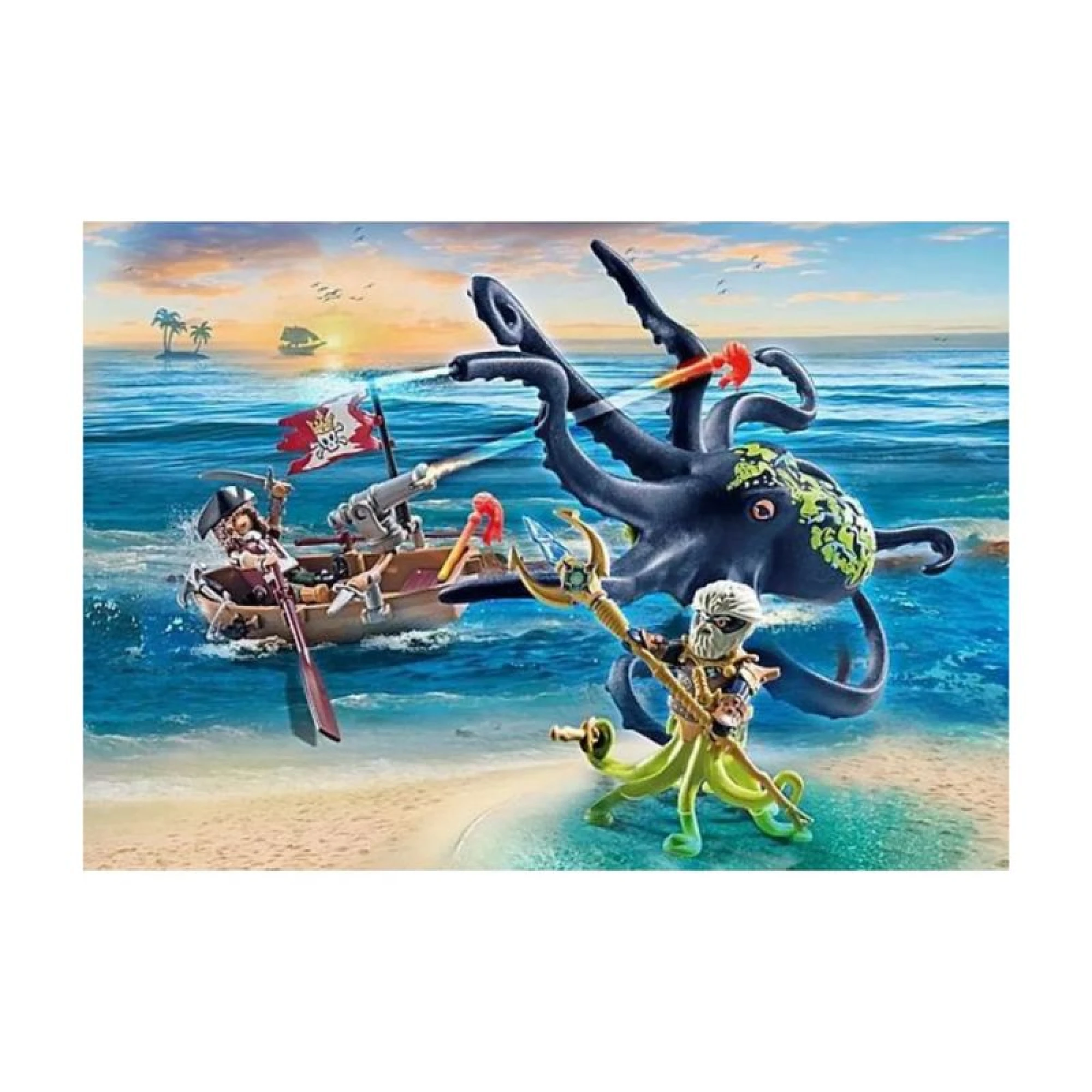 Playmobil Pirates Battle Against The Giant Octopus