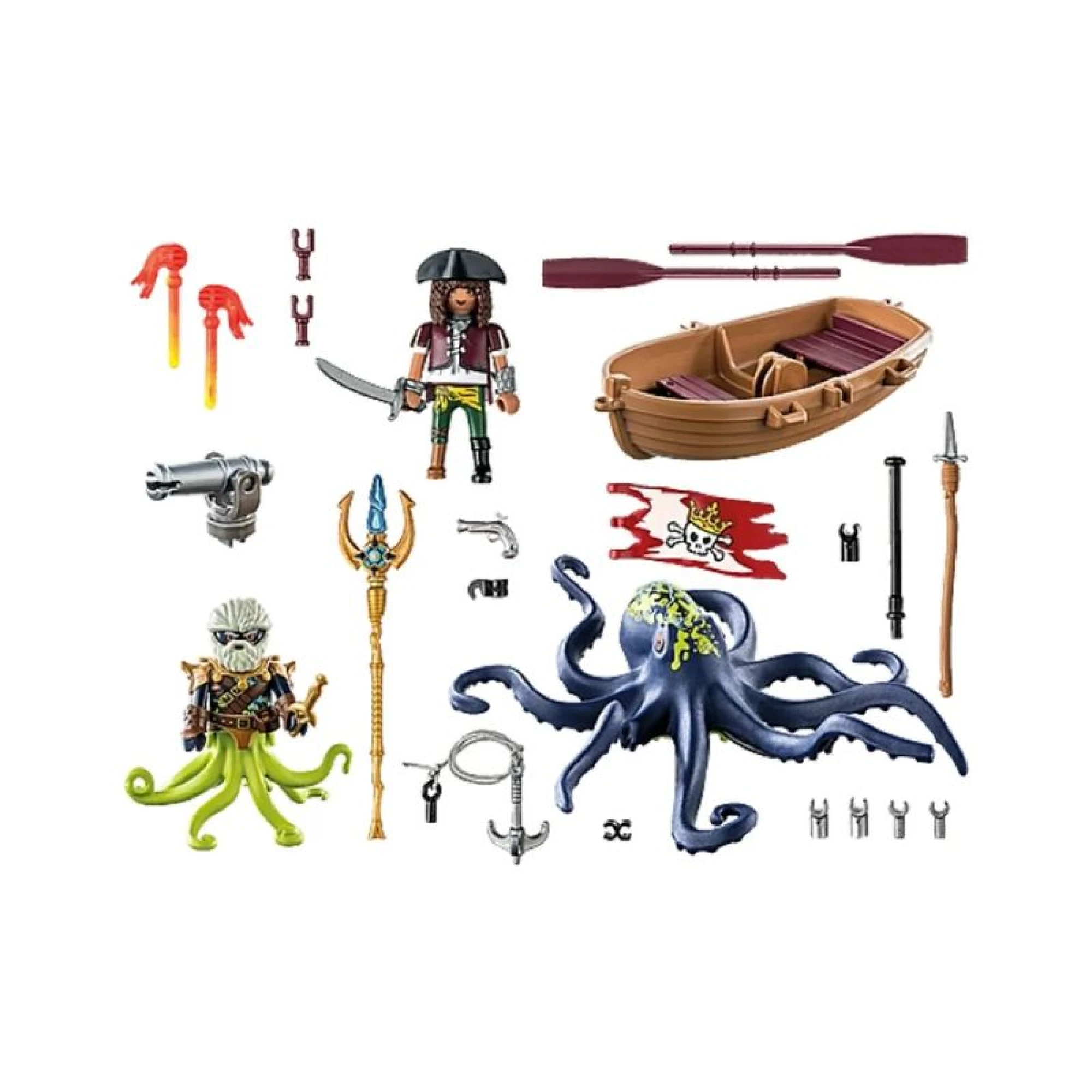 Playmobil Pirates Battle Against The Giant Octopus