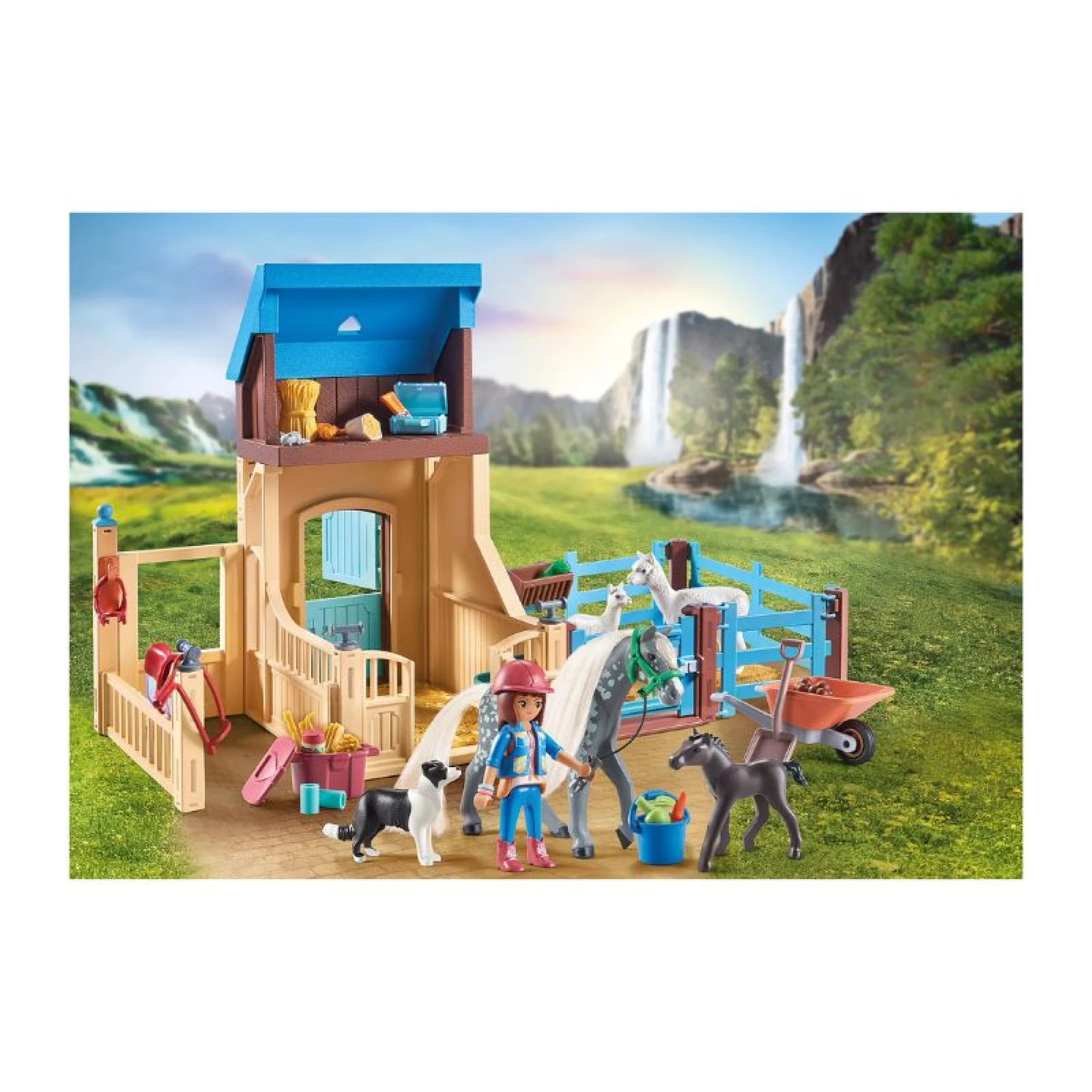 Playmobil Horse Stall with Amelia and Whisper