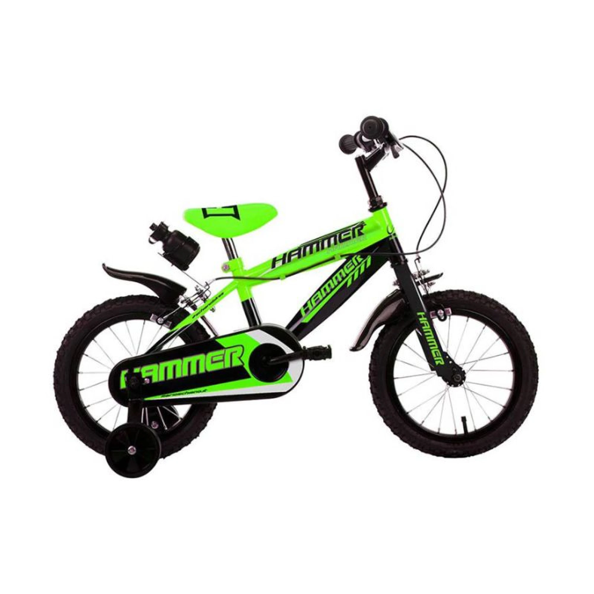 14″ Hammer Bicycle Green/Black