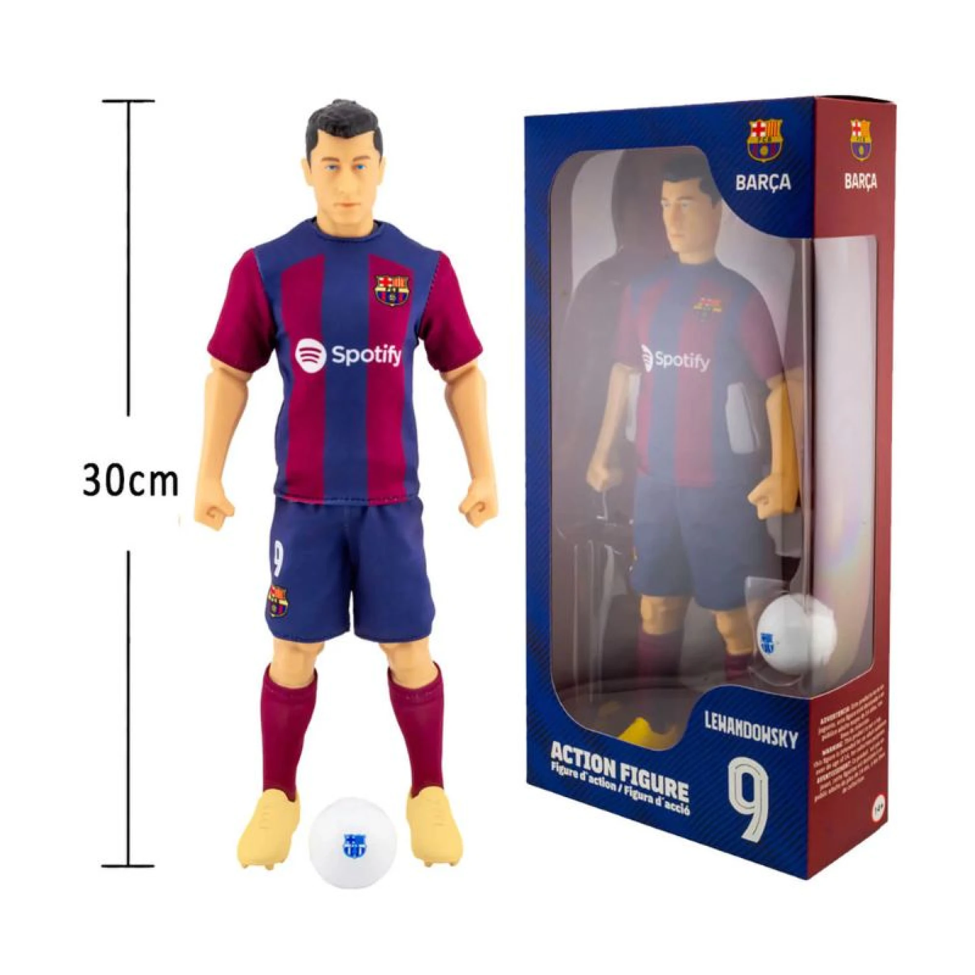 Sockers Barcelona Fc Robert Lewandowski Action Figure