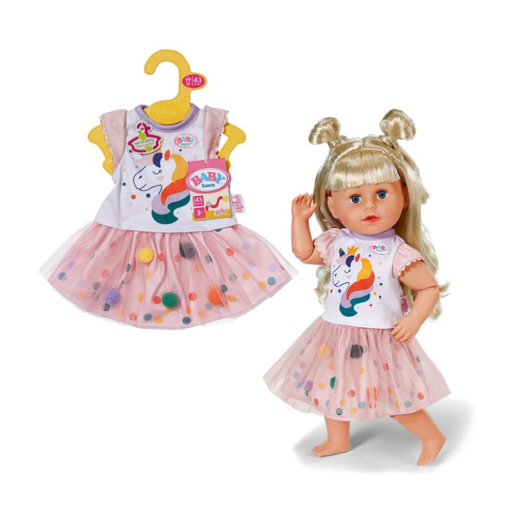BABY Born Dress Unicorn 43cm