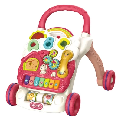 Bebe Stars Baby Walker Train Happy Red