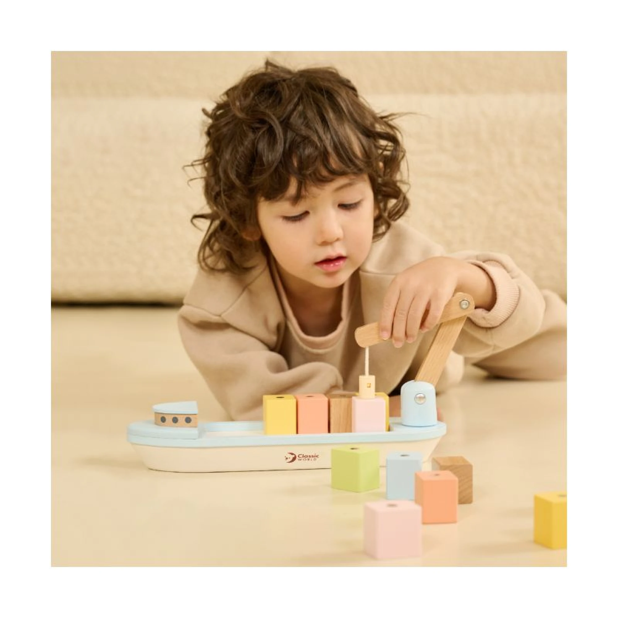 Classic World Toys Block Boat