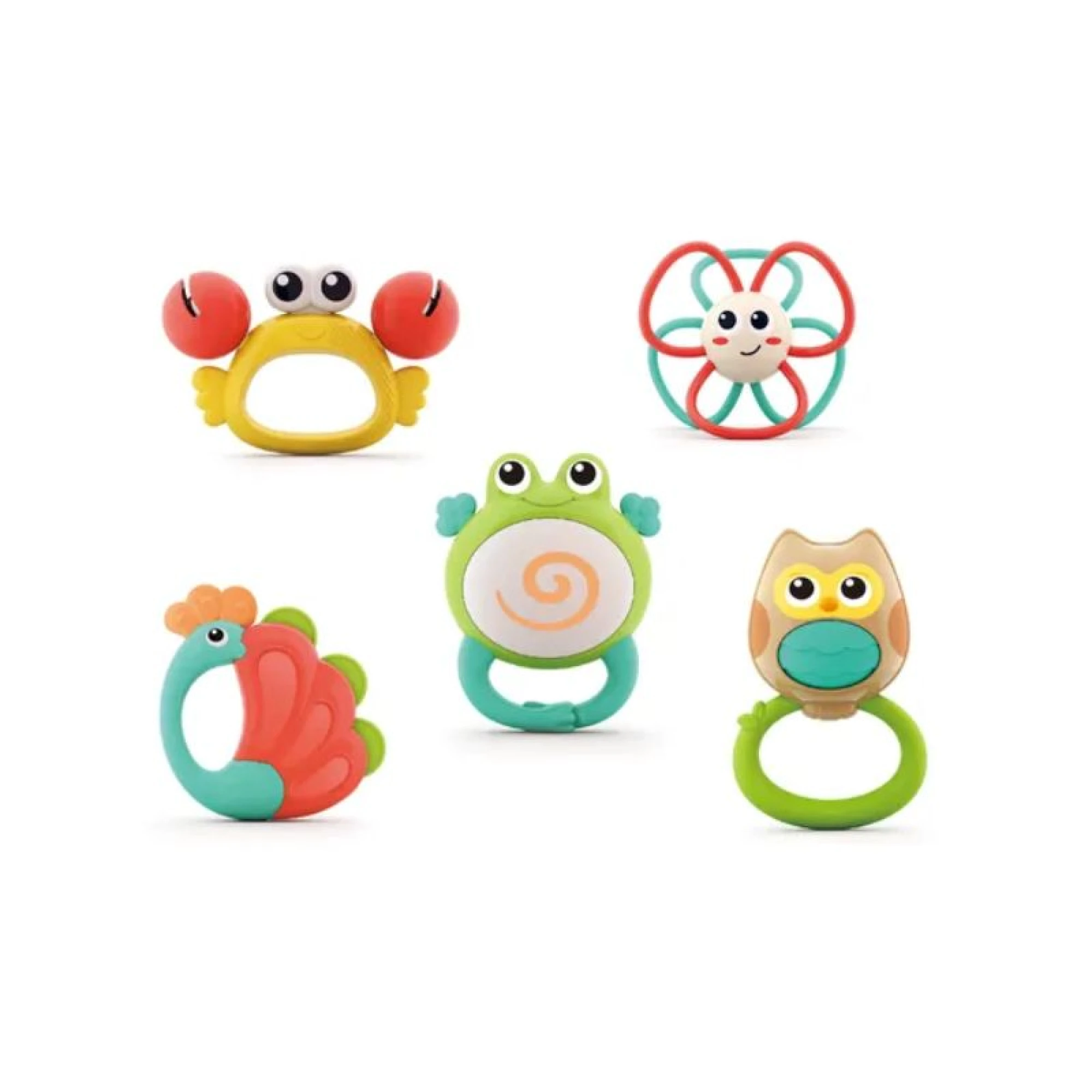 Hola Animal Orchestra Rattles Set of 5