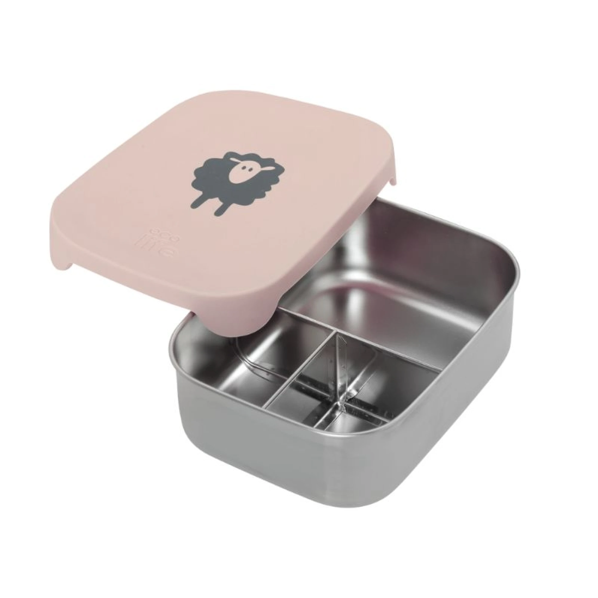Ecolife Stainless Steel Food Container With Divider 800ml | Sheep