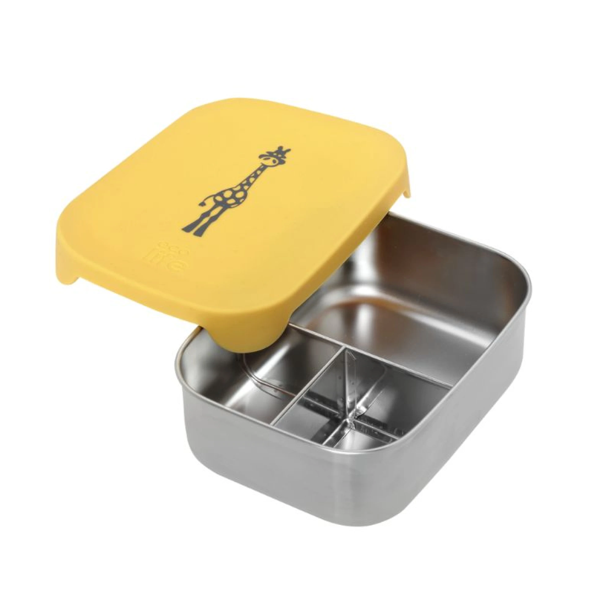 Ecolife Stainless Steel Food Container With Divider 800ml | Giraffe