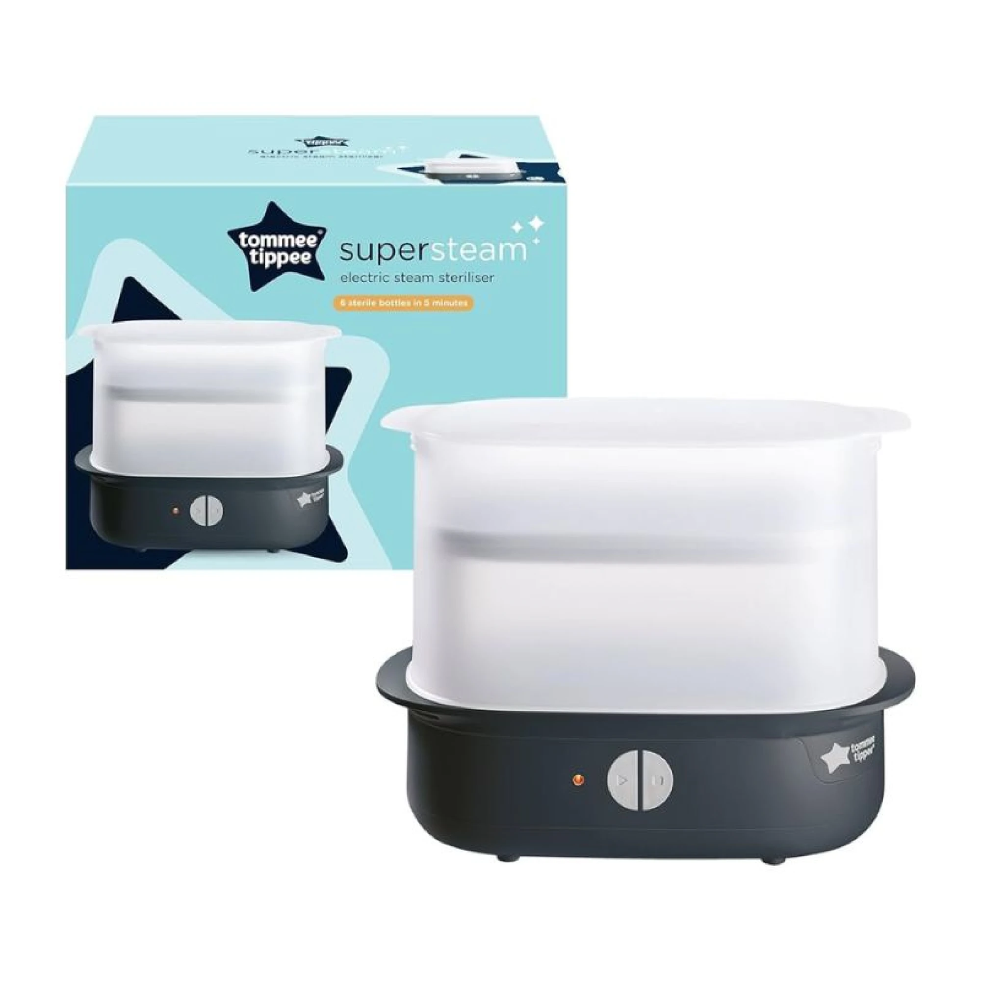 Tomme Tippee Electric Steriliser super steam - Black
