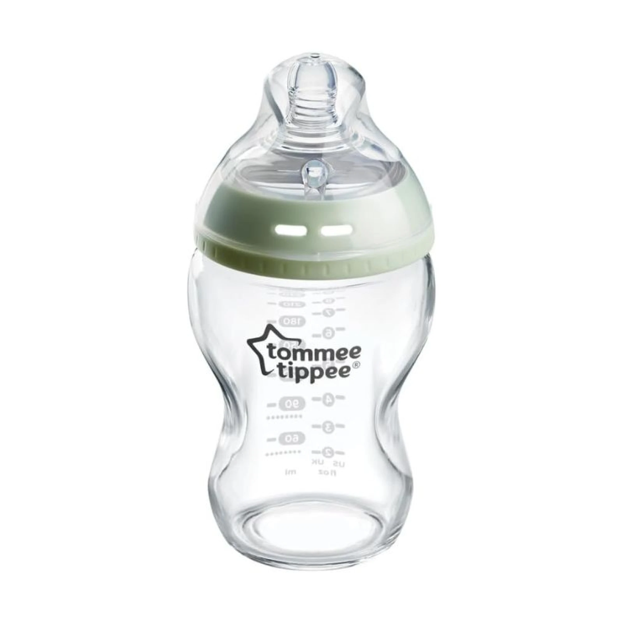 Tommee Tippee Natural Start Anti-Colic Glass Bottle, 250ml