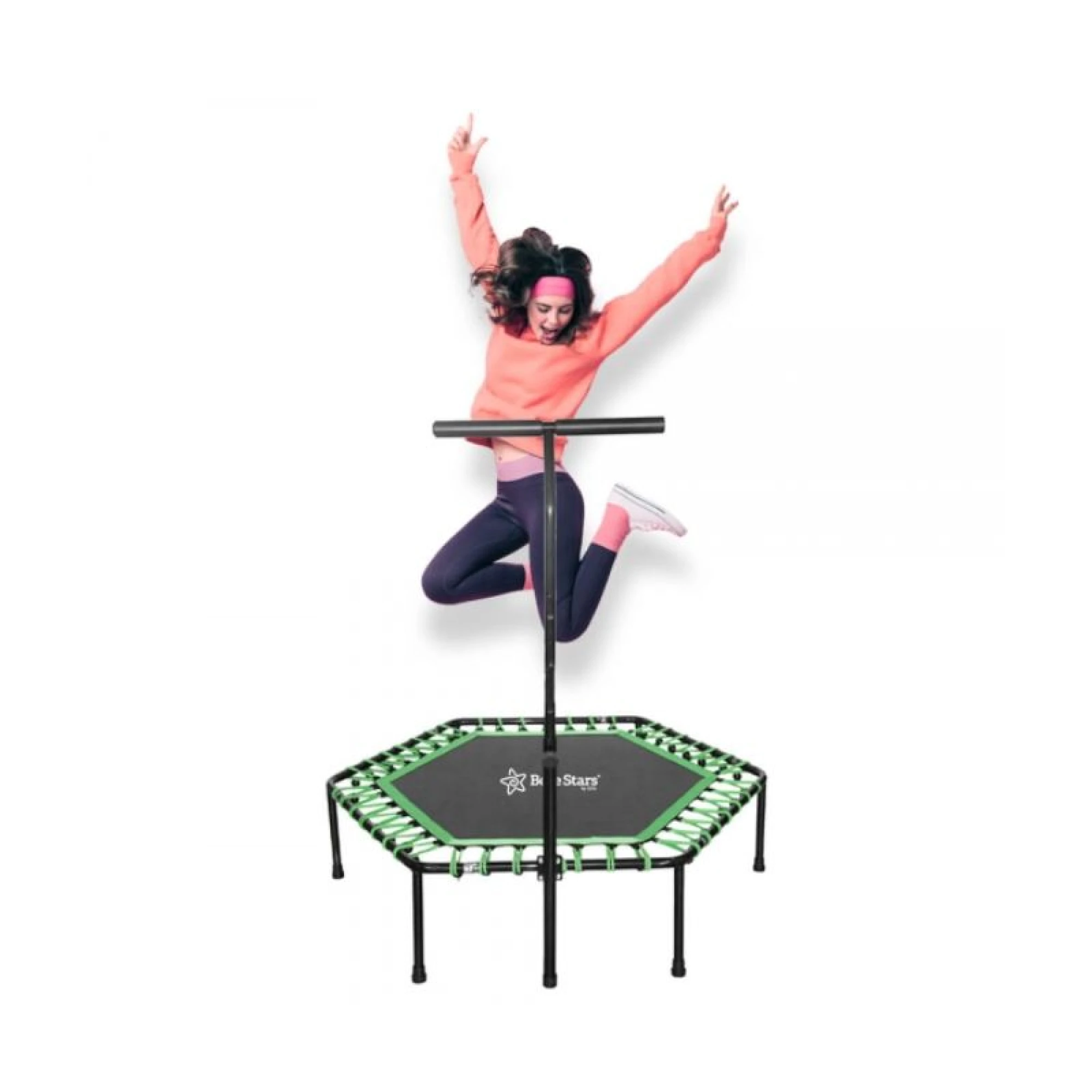Bebe Stars Trampoline with handlebar 112cm Green