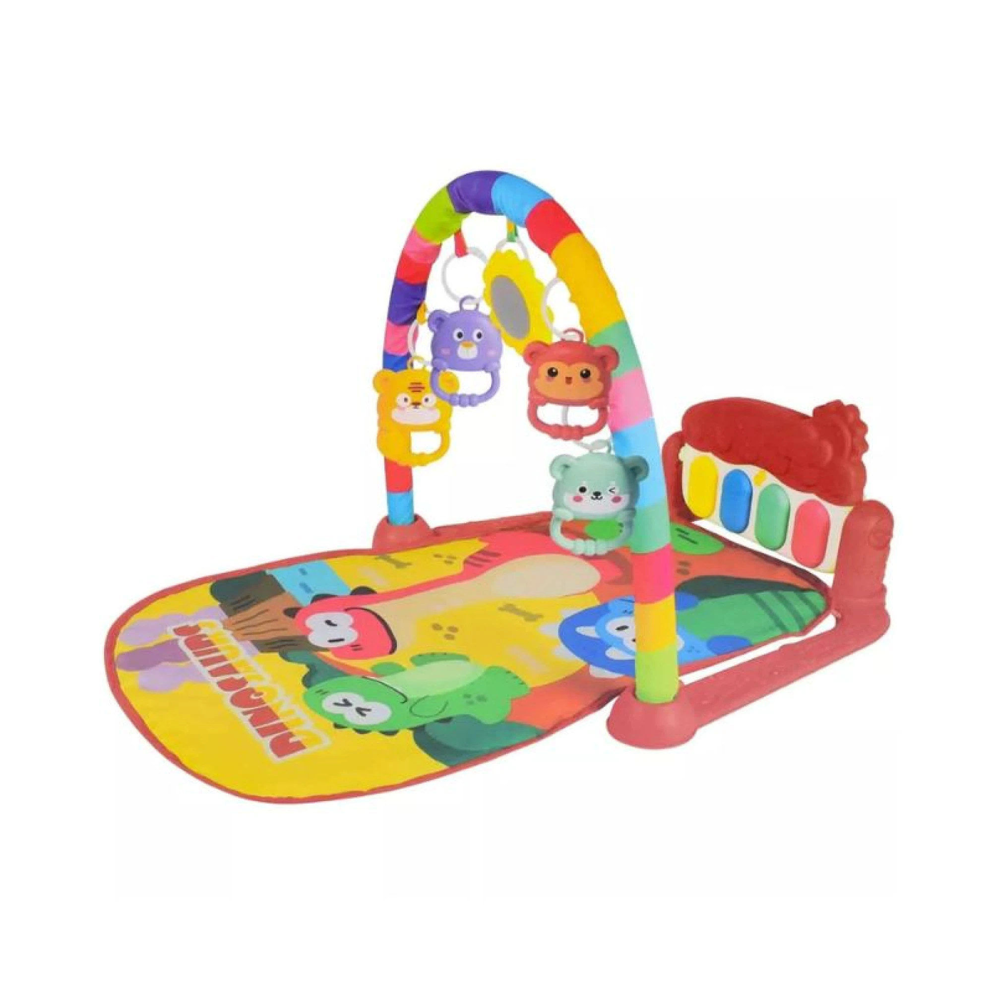 Lazarid Educational Baby Pedal Activity Gym Red
