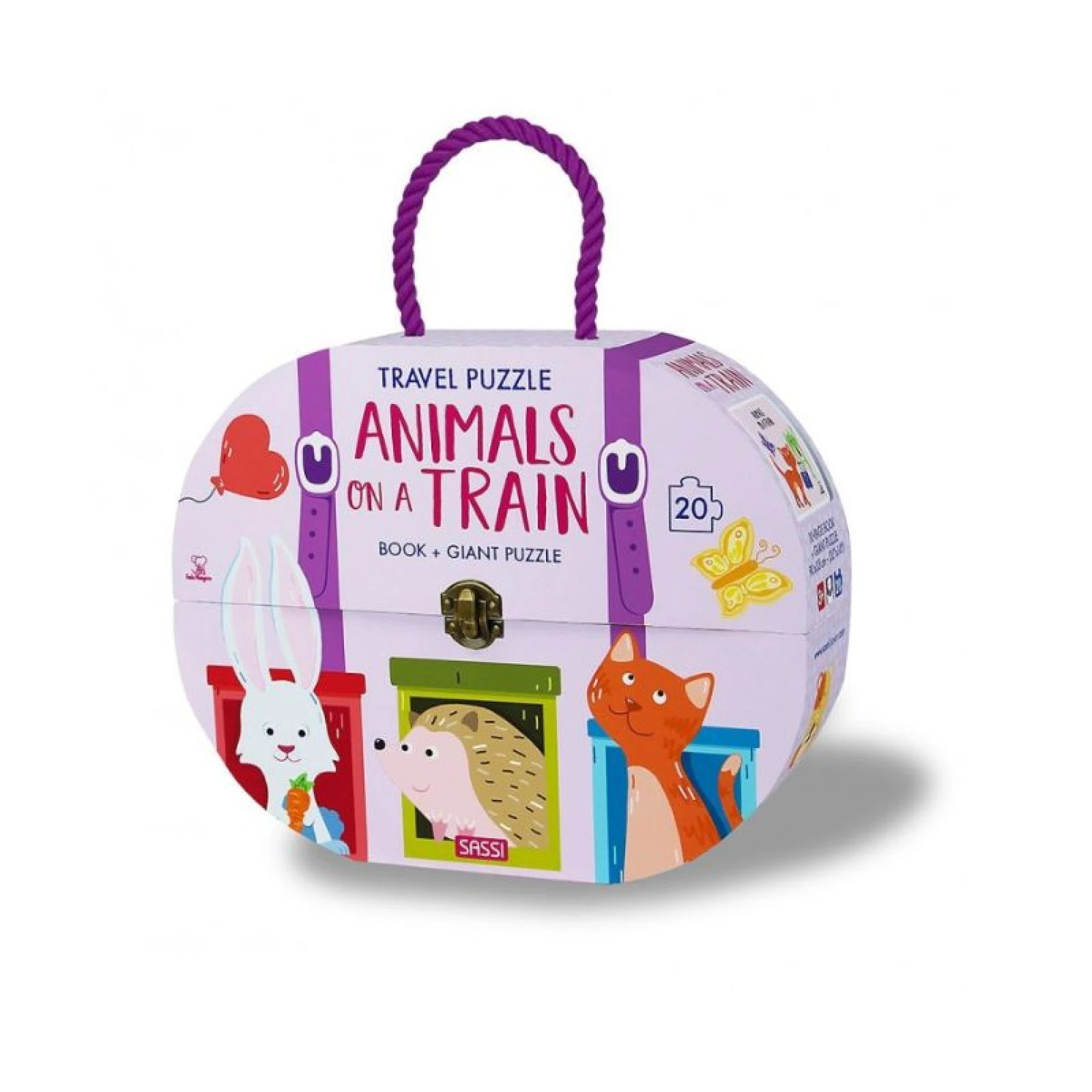 Travel Puzzle. Animals on a Train