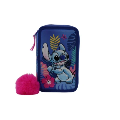 Stitch pencil case filled