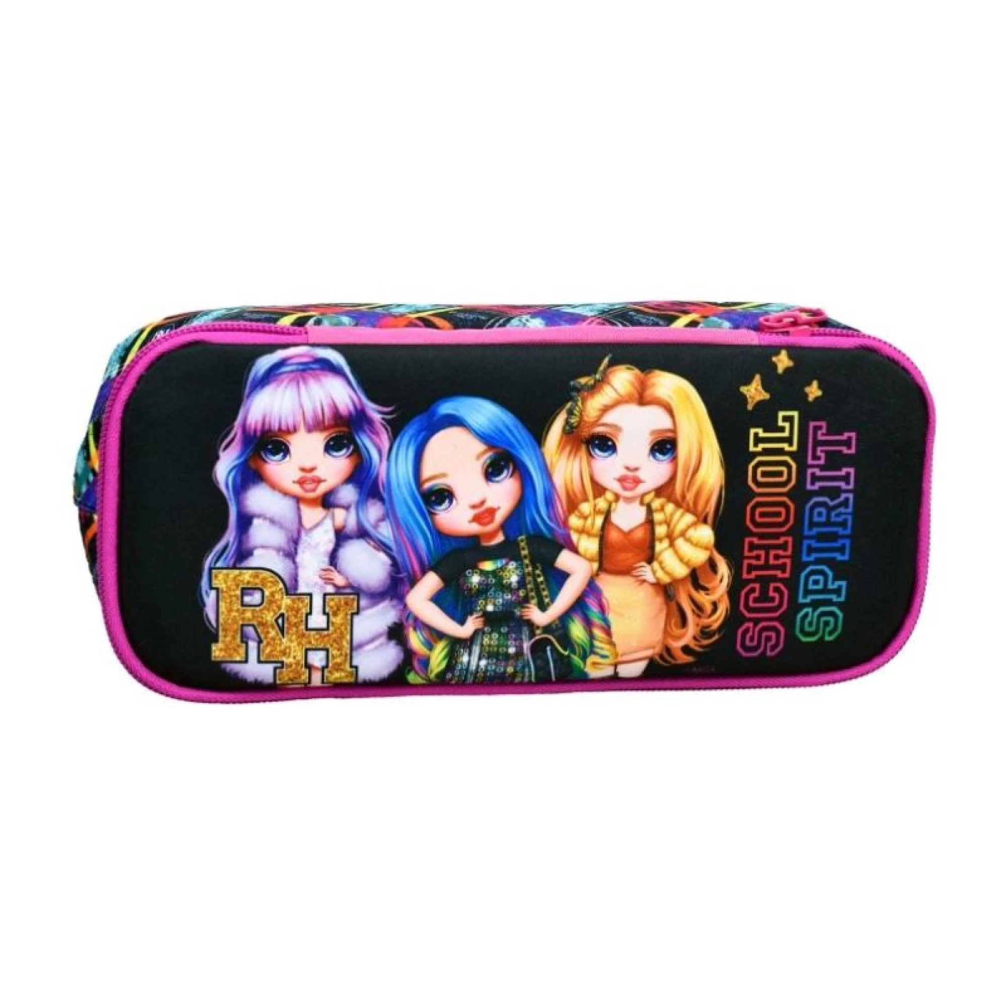 Gim Pencil Case Oval Rainbow High