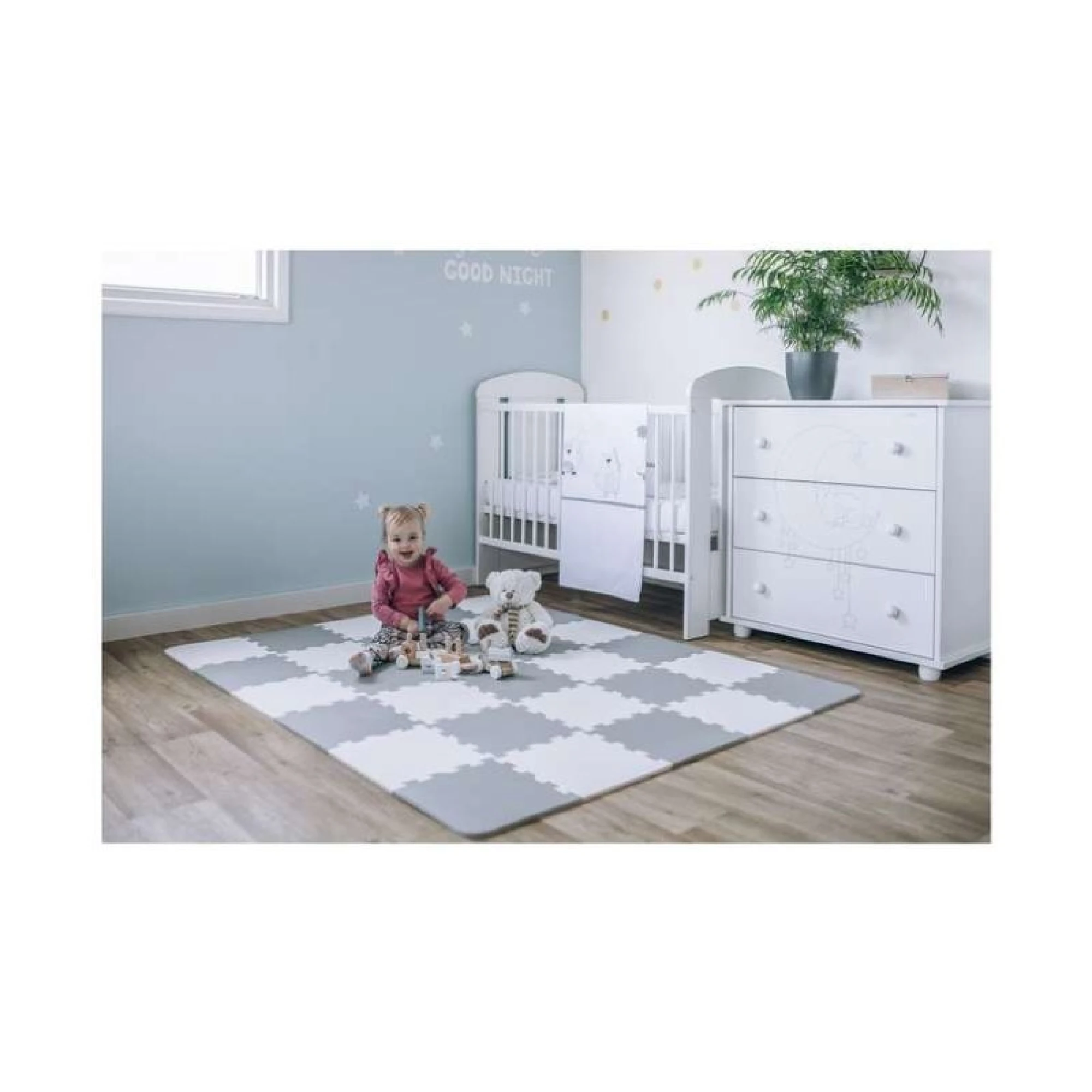 FreeOn Free2Play Baby Puzzle Grey And White