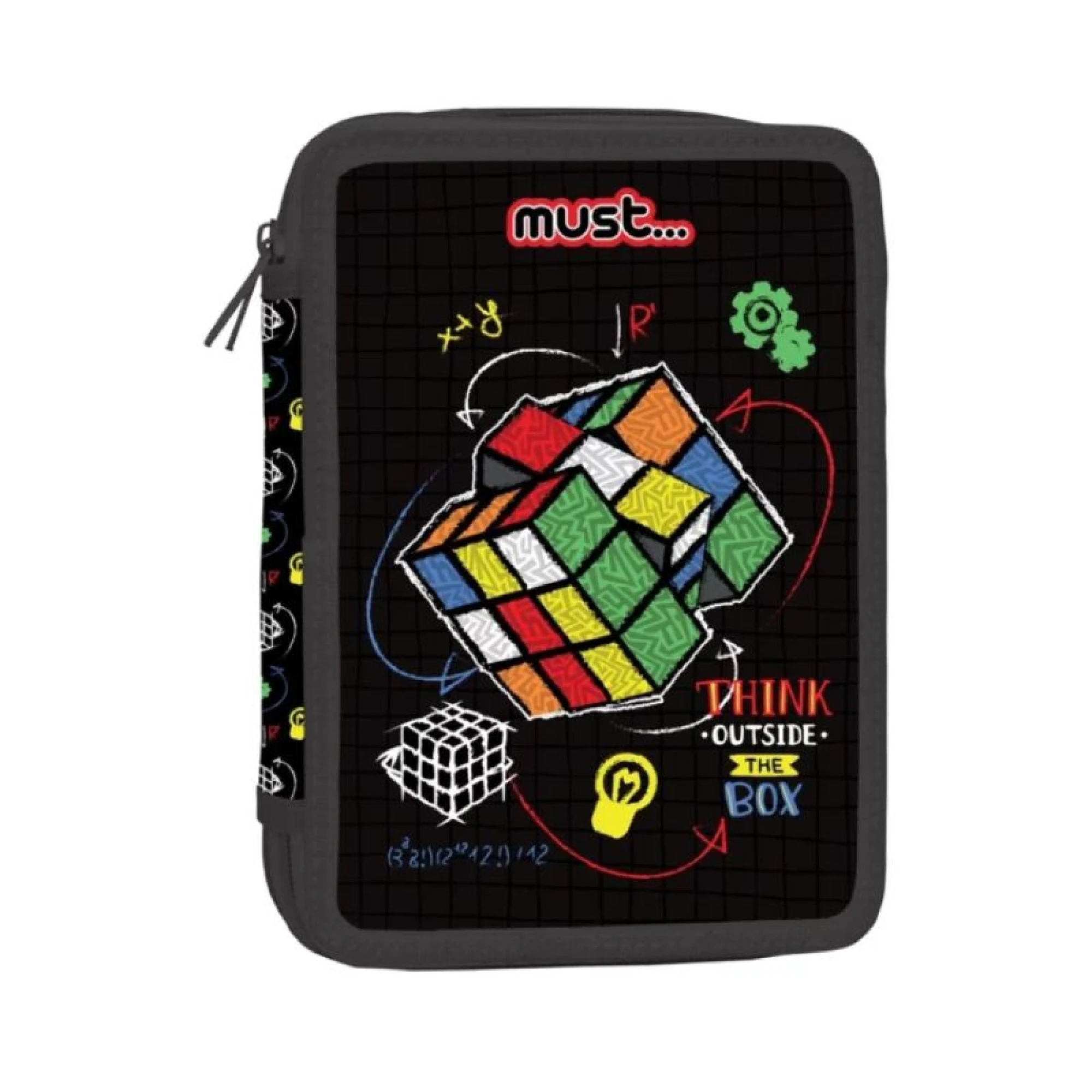 Pencil Case Double Decker Filled Must Outside The Box