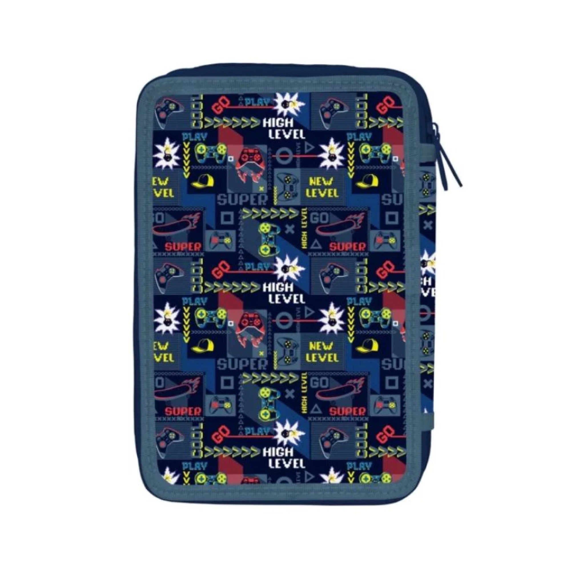 Pencil Case Triple Decker Filled Must Press Start