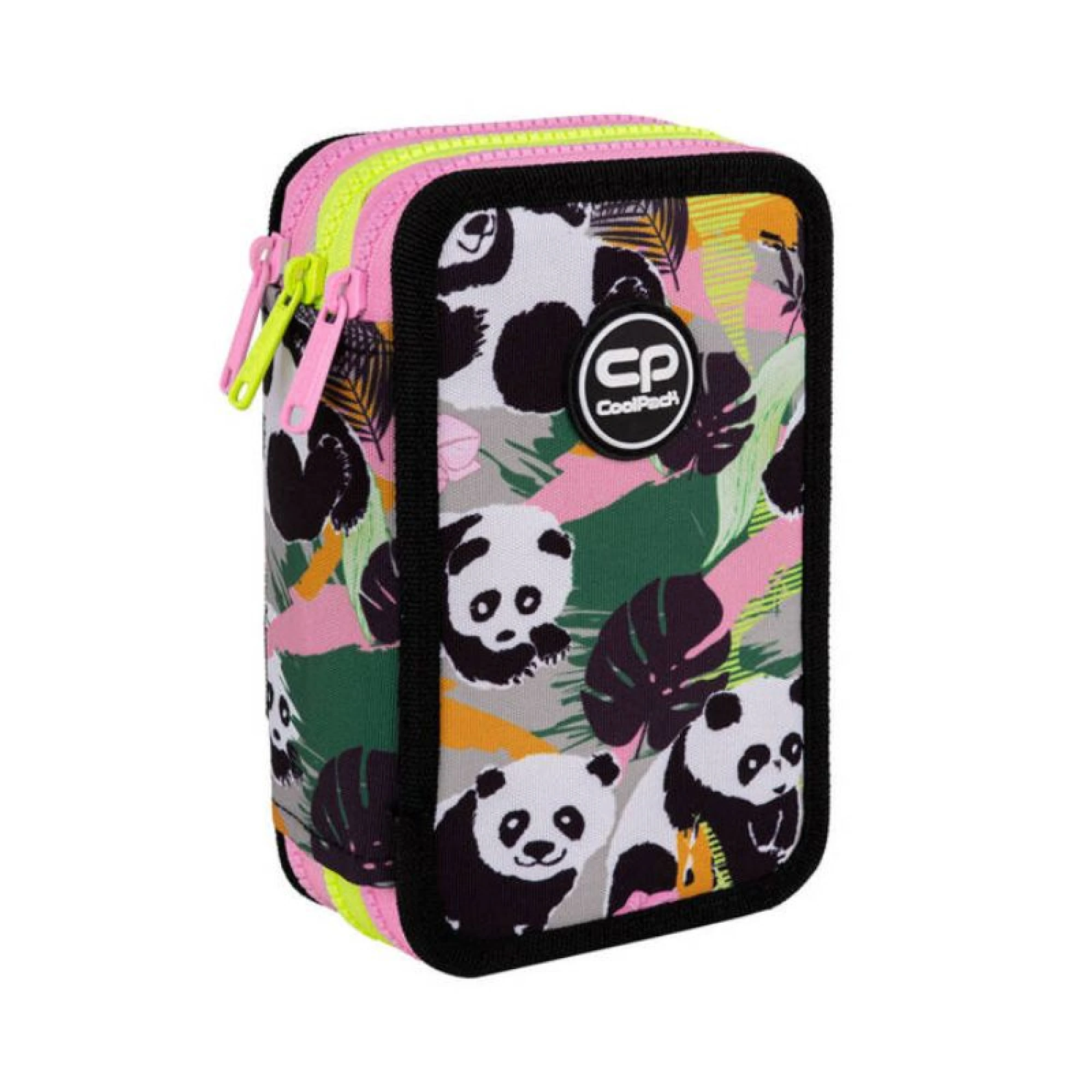 Triple pencil case with equipment CoolPack Jumper 3 Panda Gang
