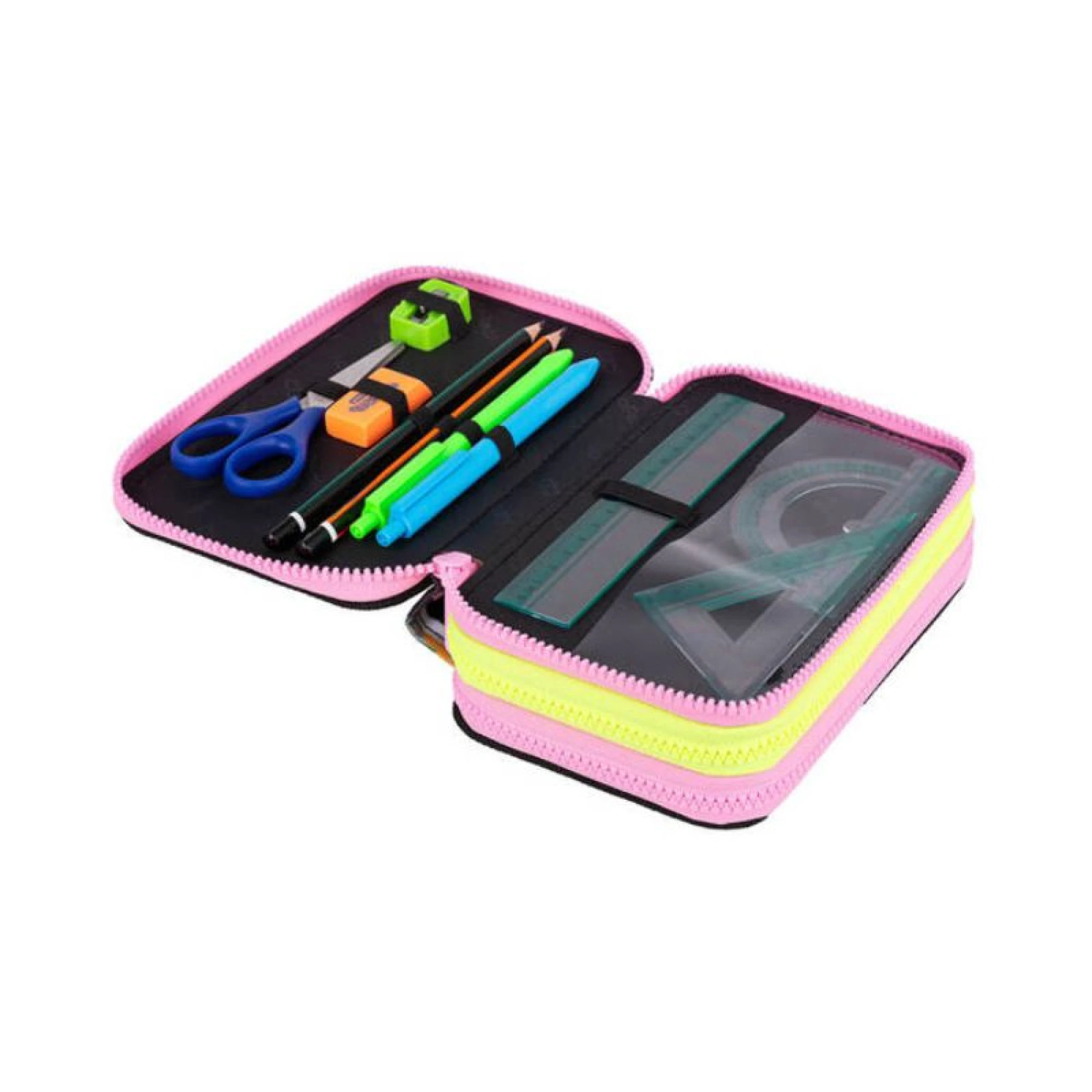 Triple pencil case with equipment CoolPack Jumper 3 Panda Gang