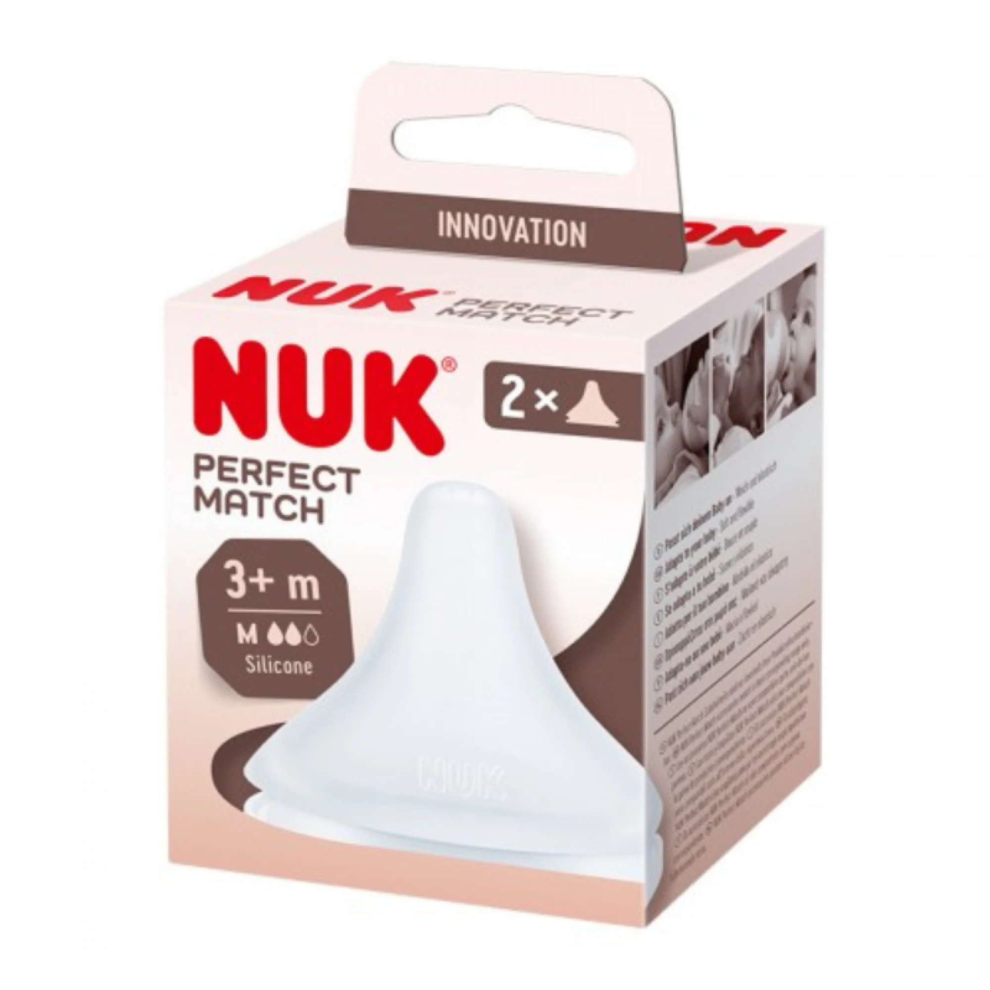 NUK Perfect Match teat 3 months 2 pieces