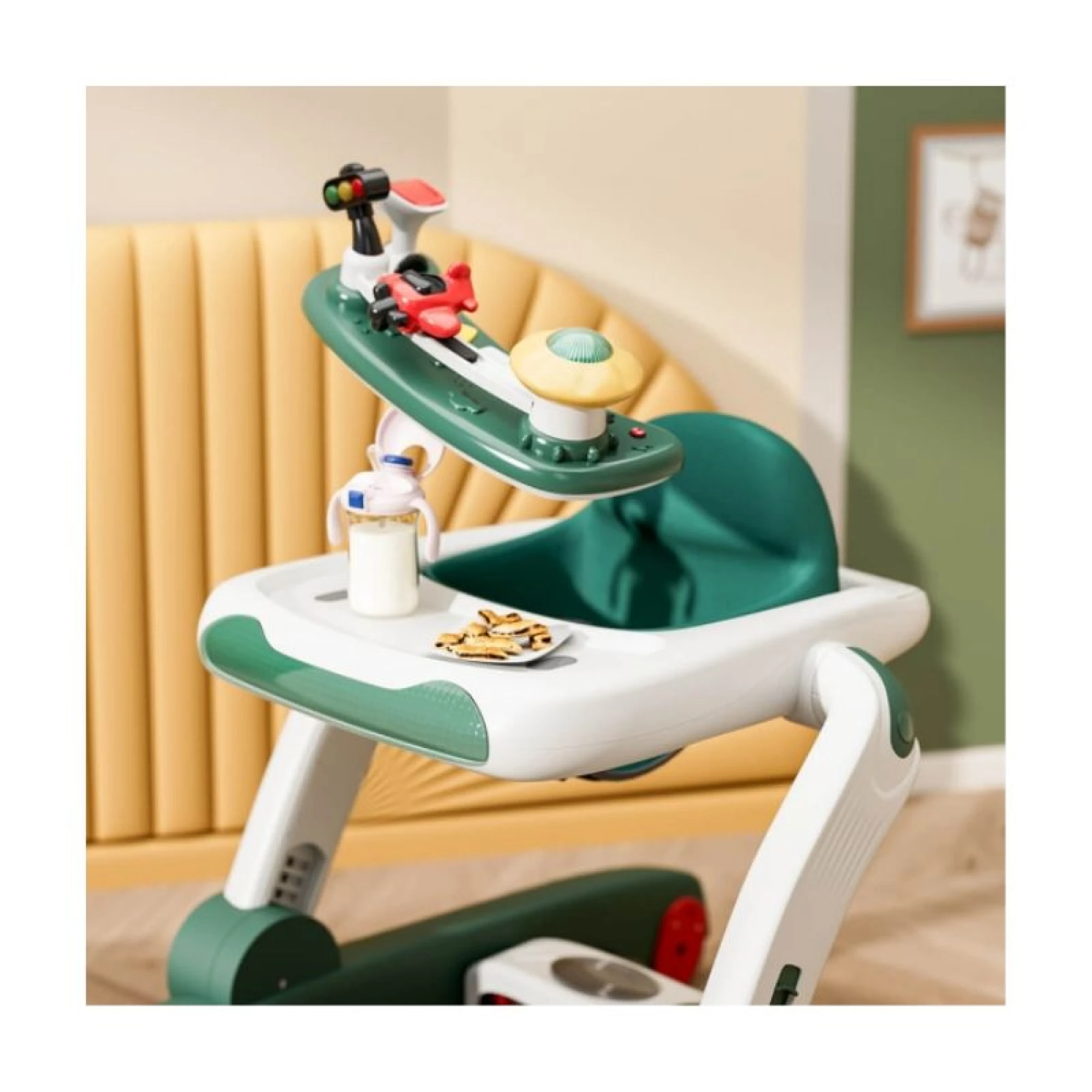 Bebe Stars Baby Walker Airplane 3in1 Pine