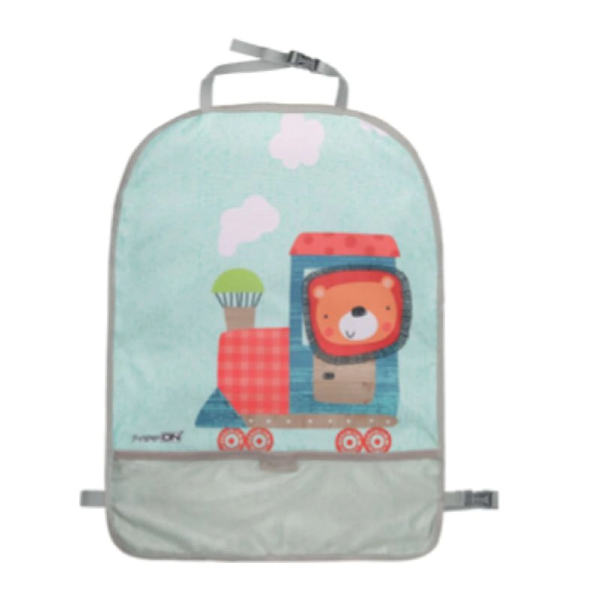 FreeOn Car Kick Mat with Mesh Pocket - Lion