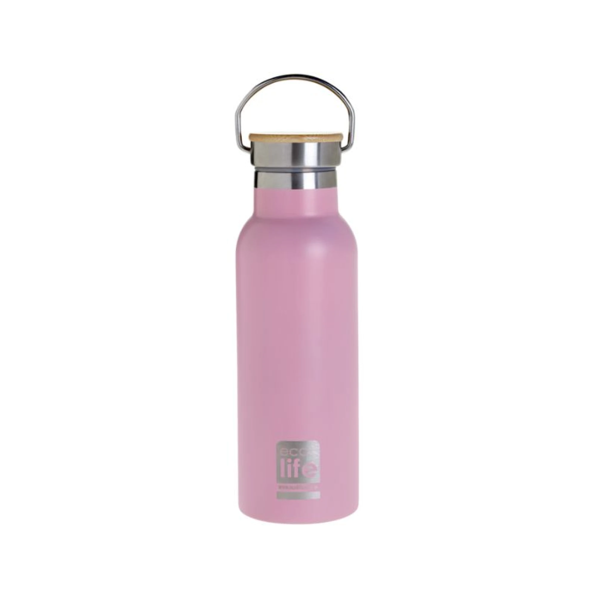 Ecolife Thermos 500ml | Bamboo Lid - Pink