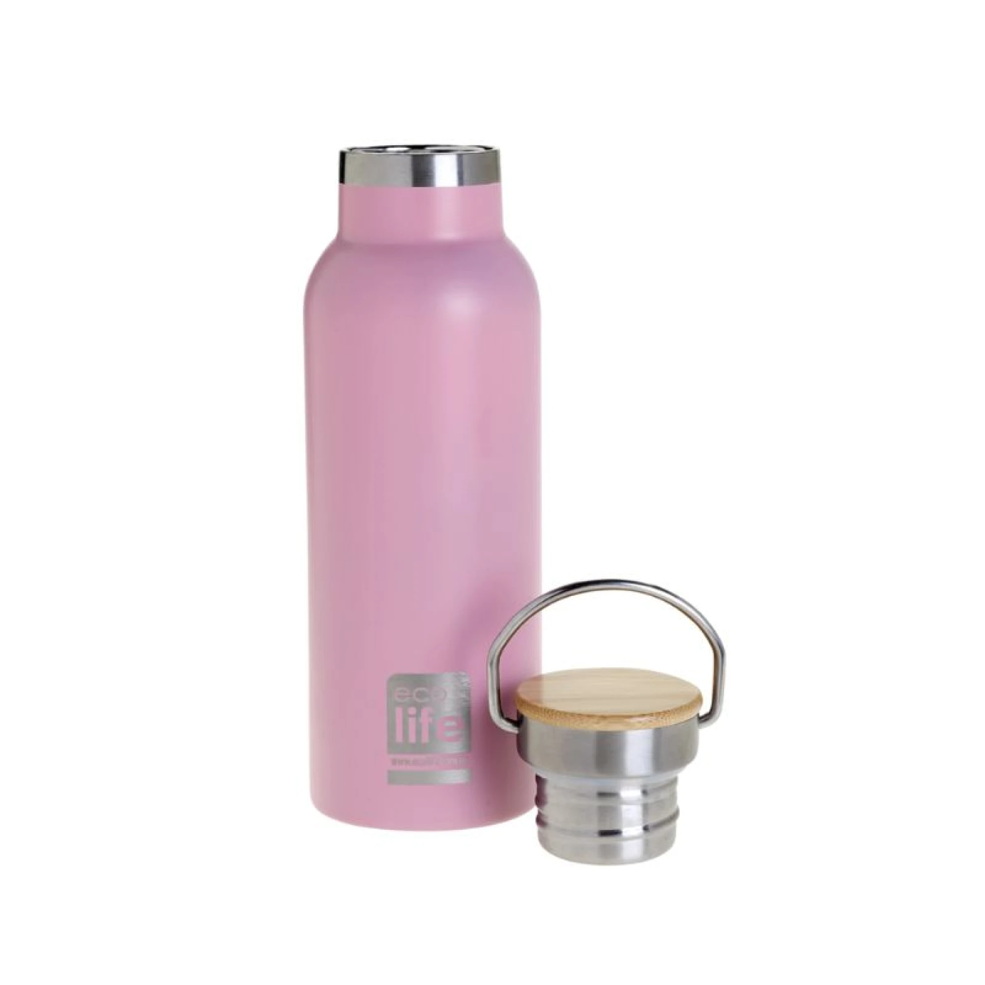 Ecolife Thermos 500ml | Bamboo Lid - Pink