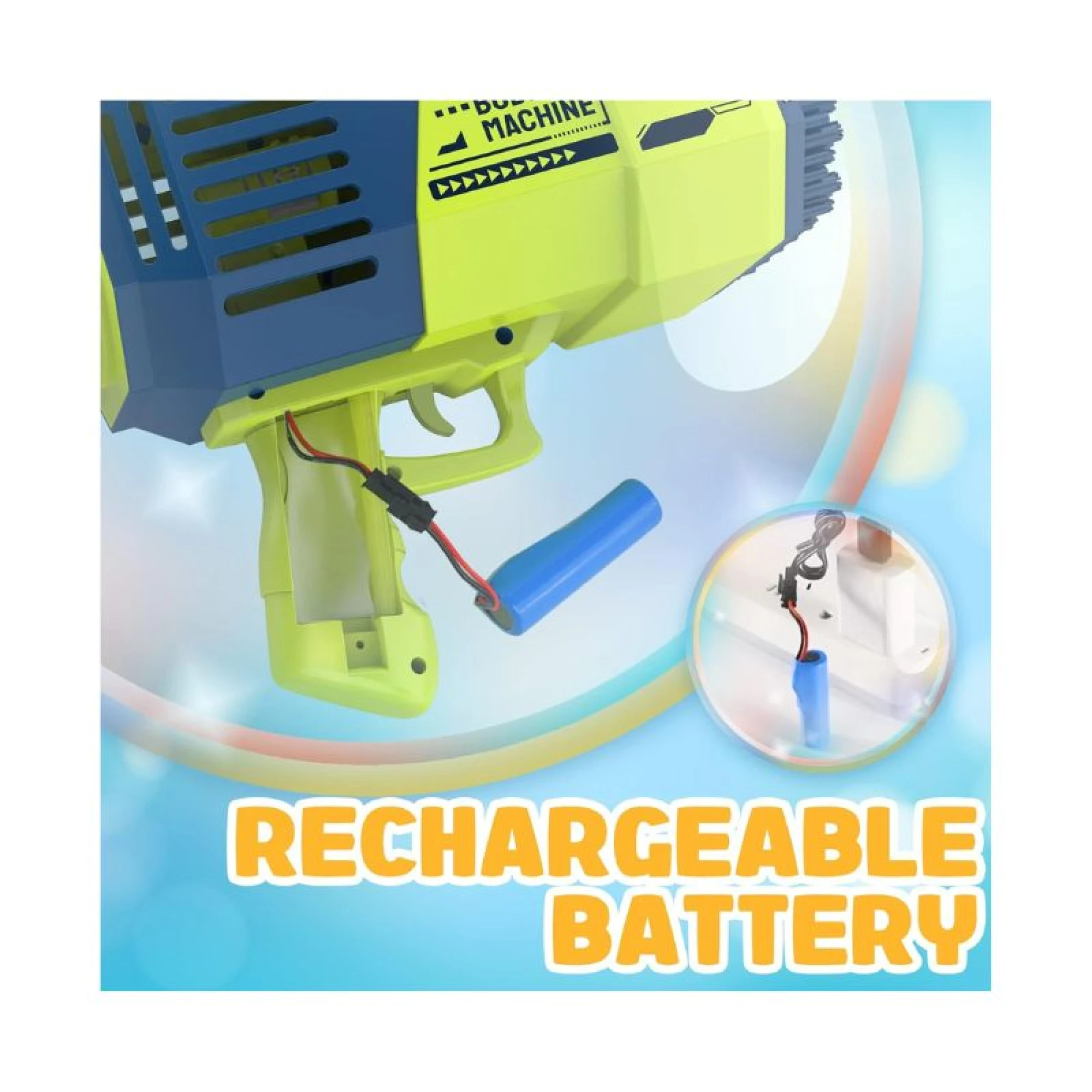 132 Holes Bubble Machine Gun
