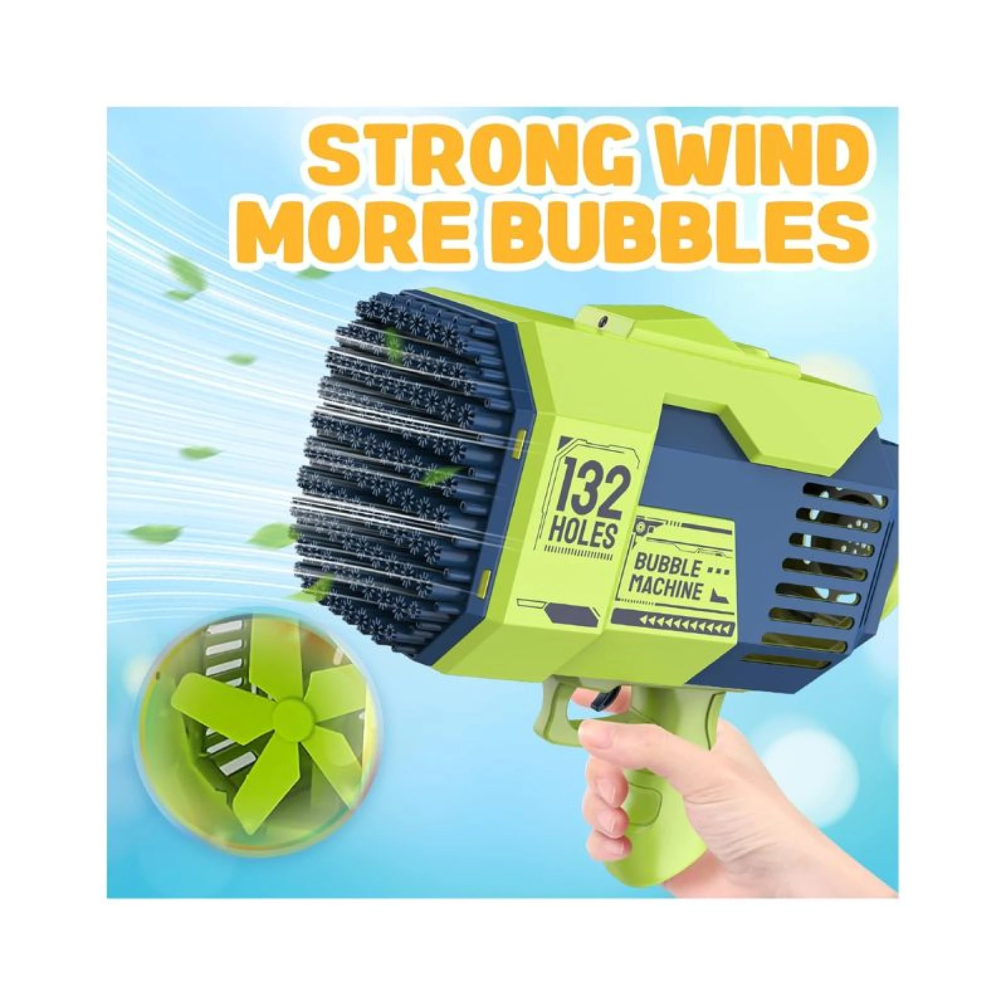 132 Holes Bubble Machine Gun