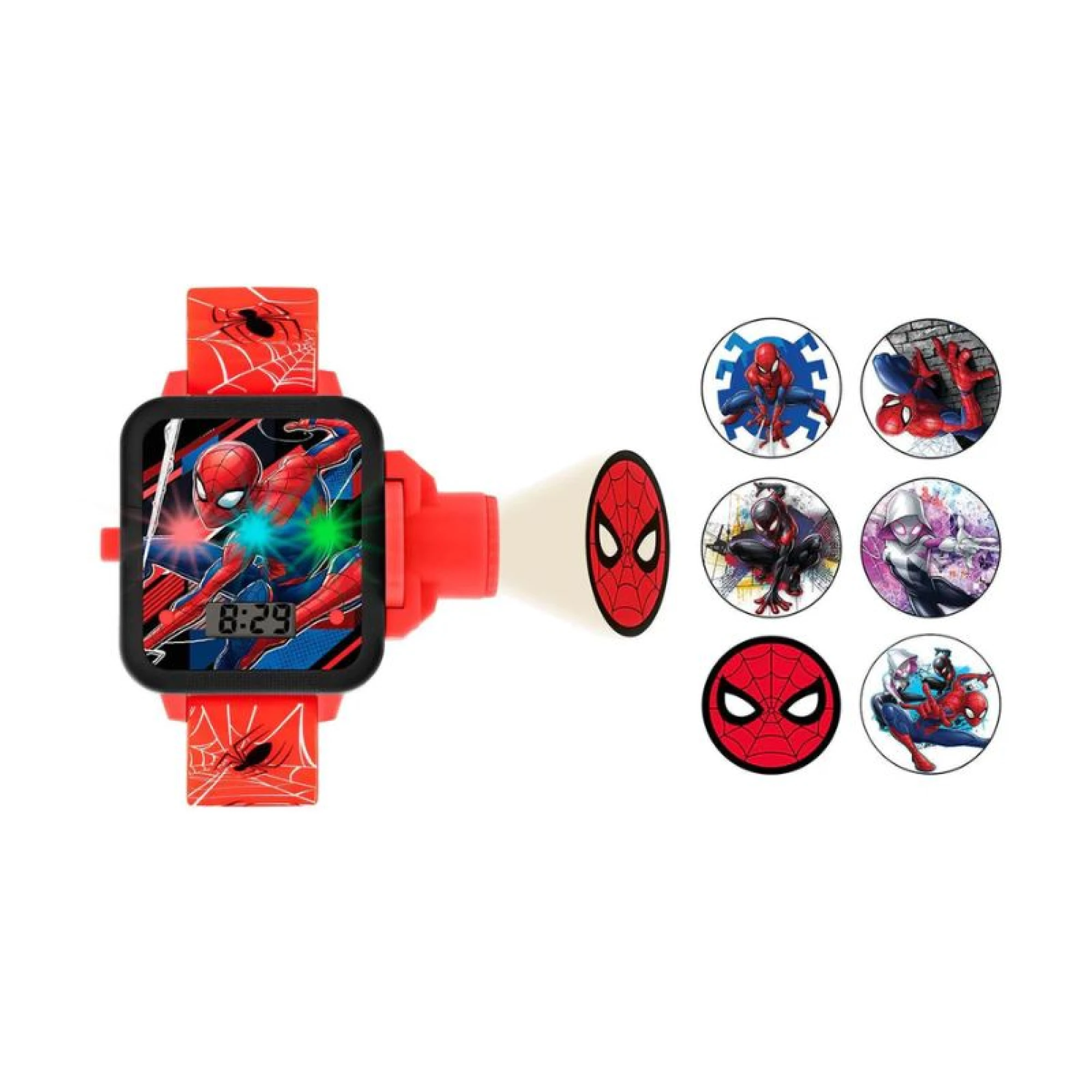 Marvel Spiderman Red Strap Projection Watch