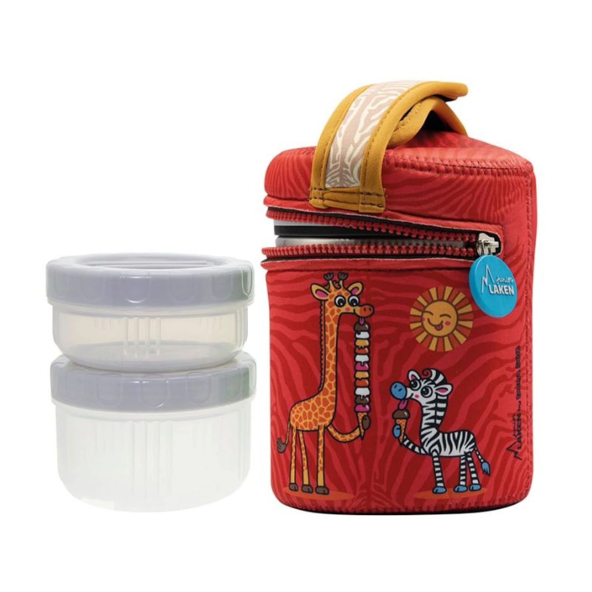 Laken Stainless Steel Thermo Food Flask 1L With Inner Containers +Cover Chupi Neoprene