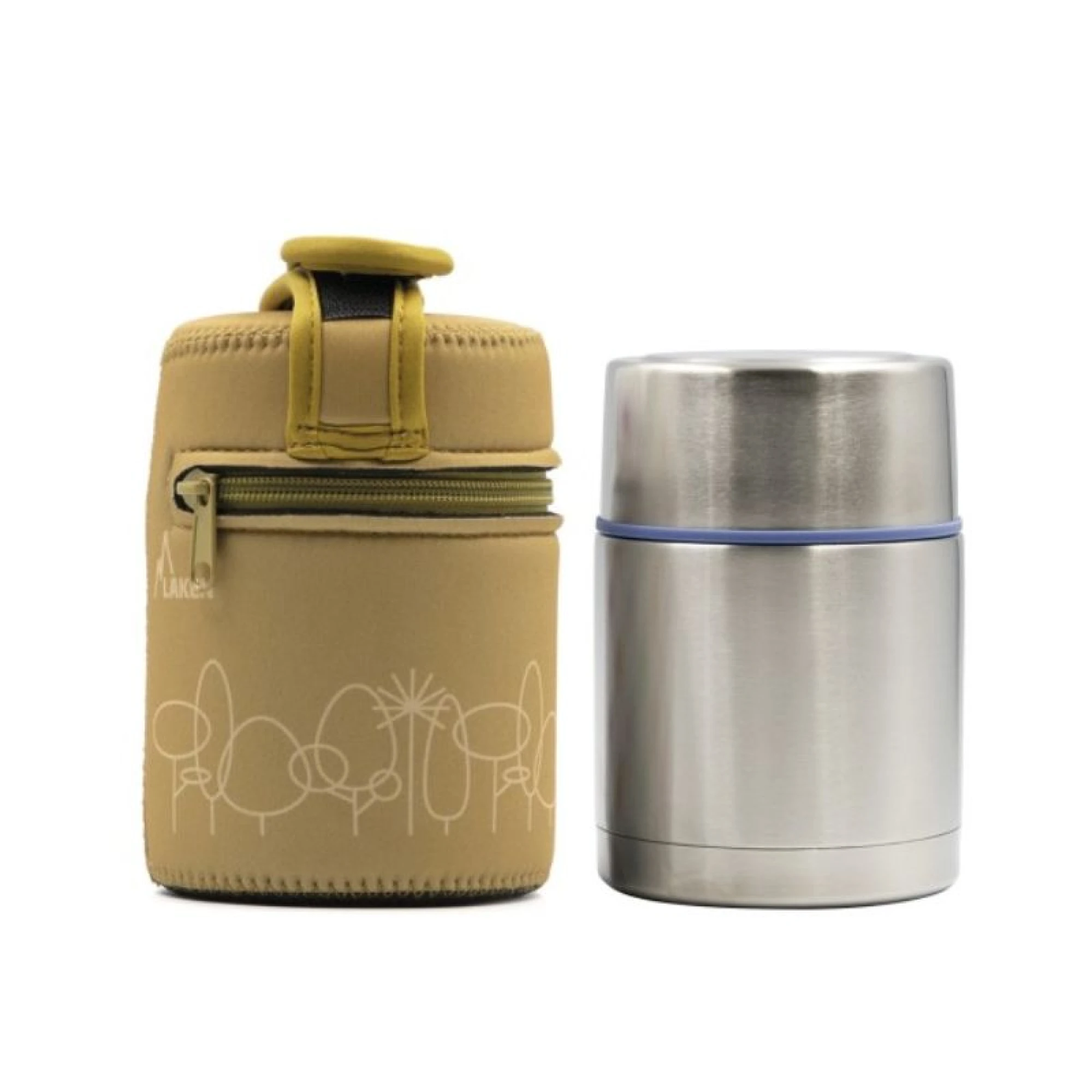 Laken Insulated Food Flask 500ml  + Cover Forest