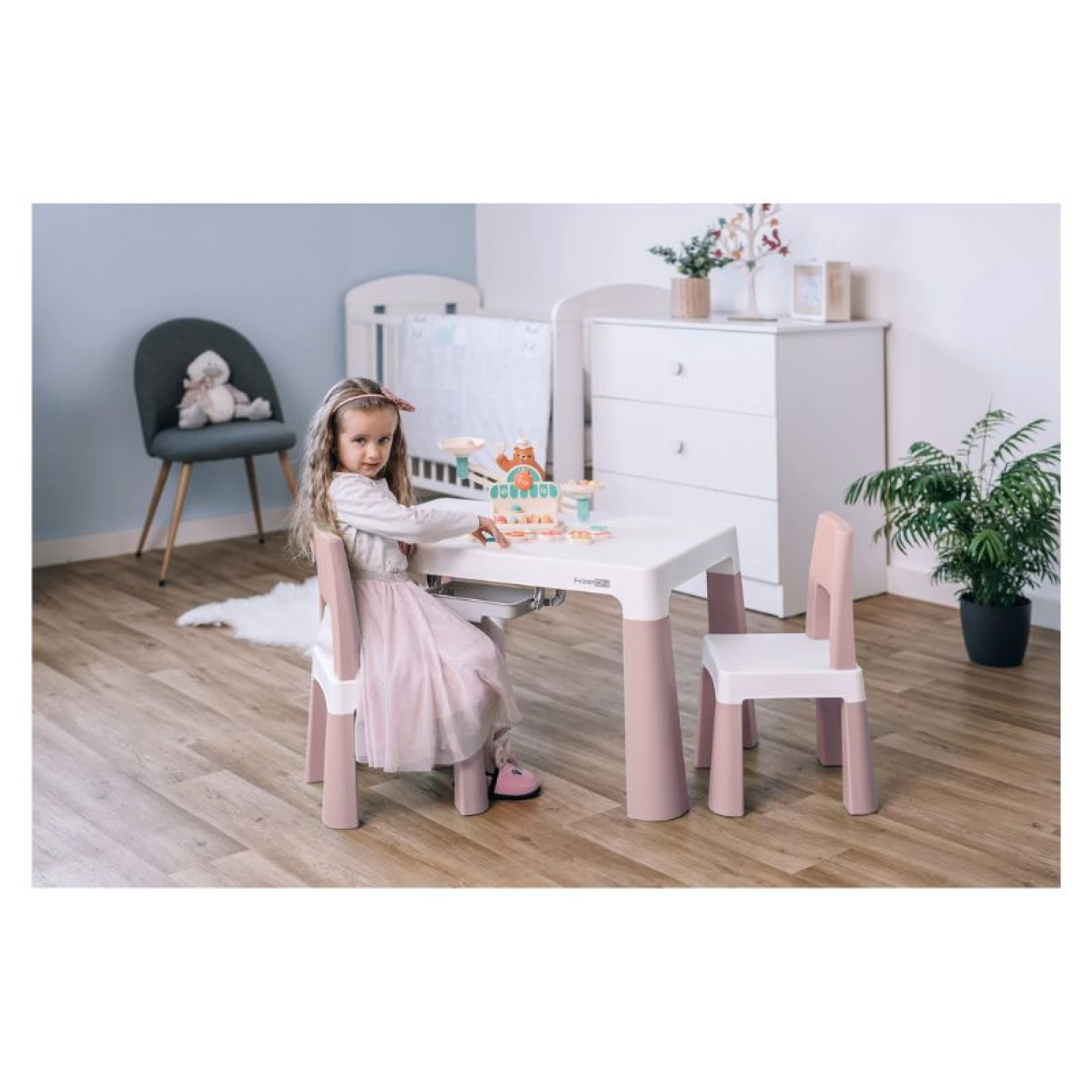 FreeOn Plastic kid table and chair set Neo, Pink