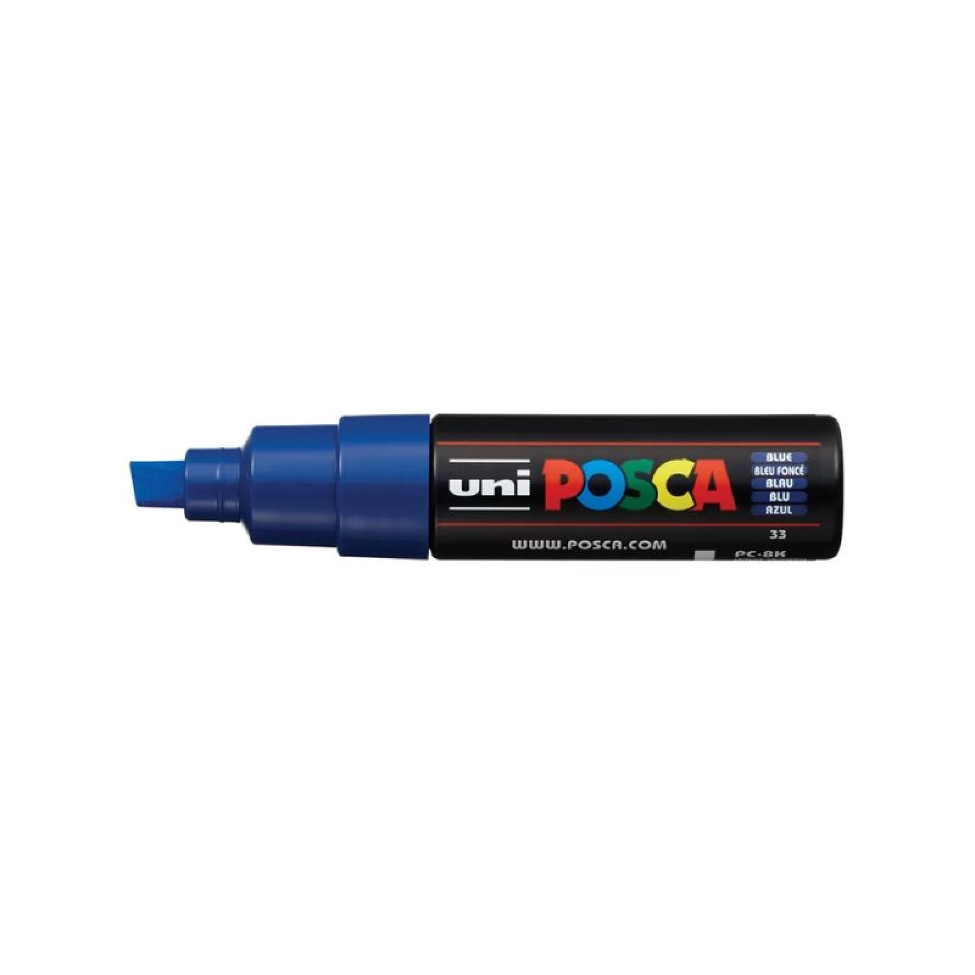 Uni Posca Paint Marker Bold Chisel Tip 8.0mm PC-8K Blue