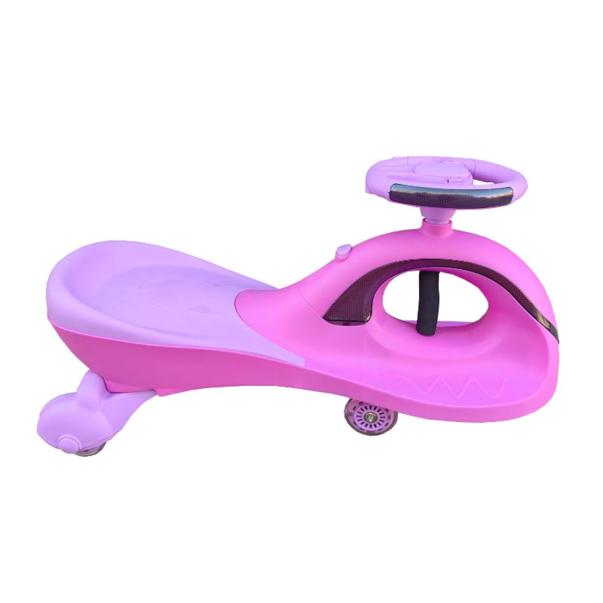 Twist Car Magic Plasma Kids Swing Car with Light and Music, Pink